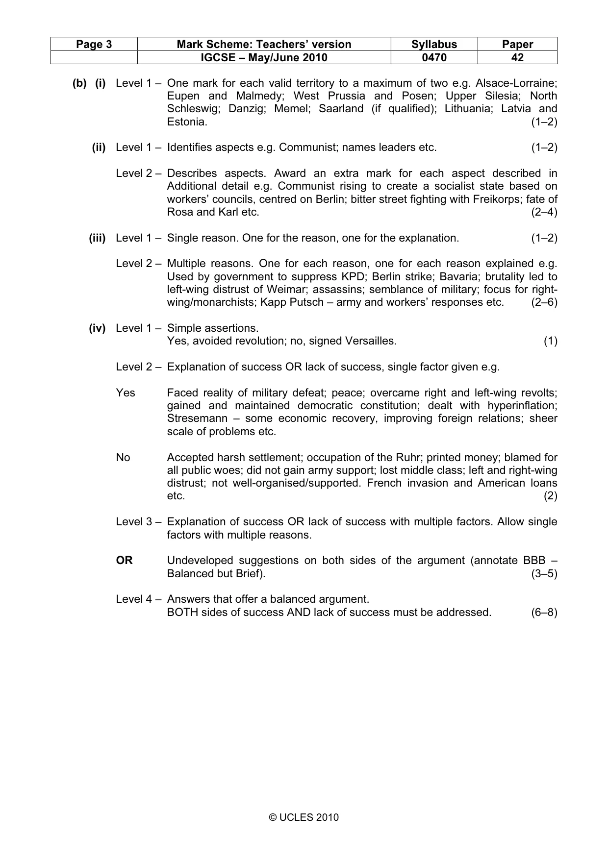 Mark scheme, page 3 of 17