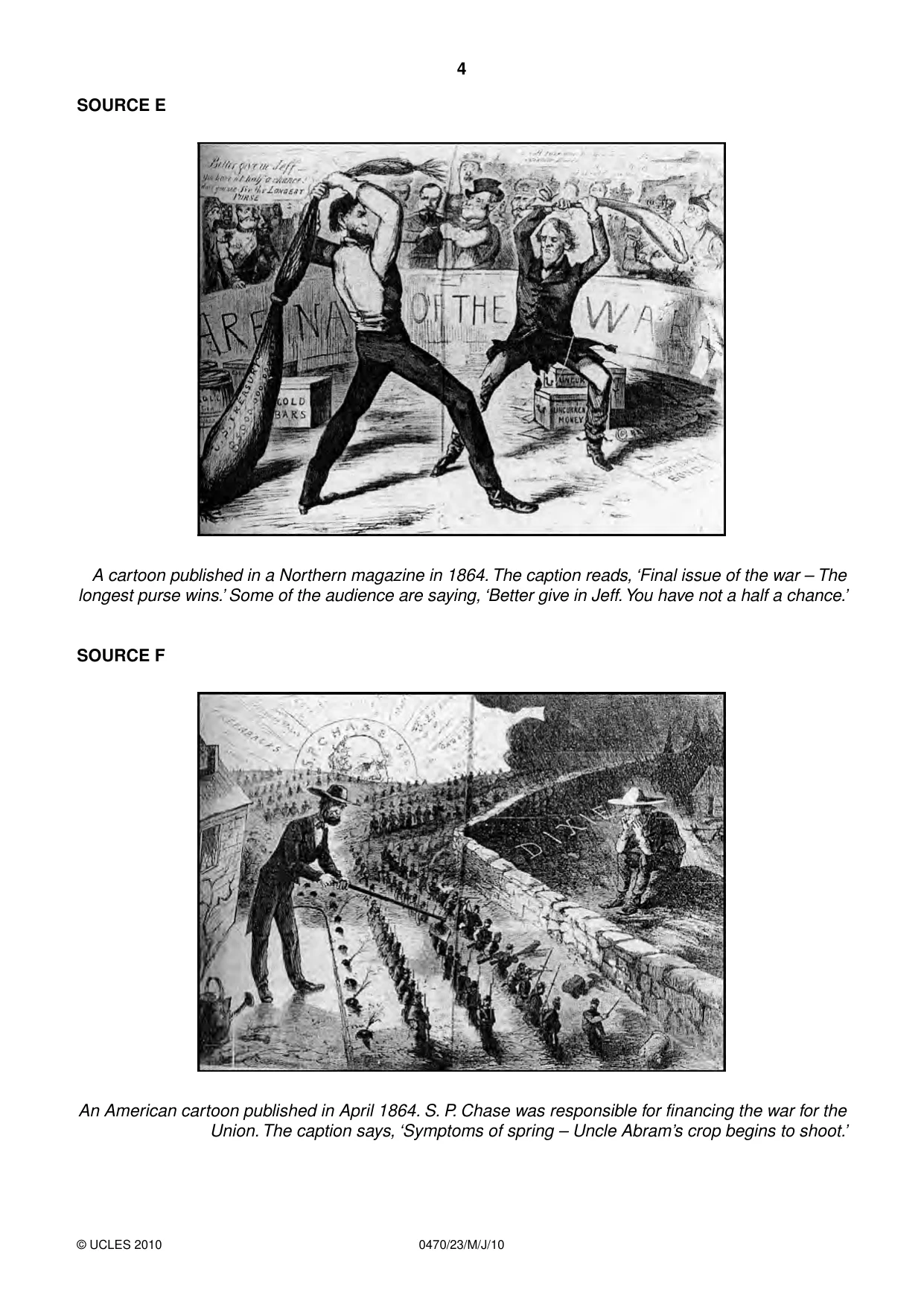 Cambridge IGCSE History 0470 2010 May/June Paper 2 · Variant 3 question paper, page 4 of 12