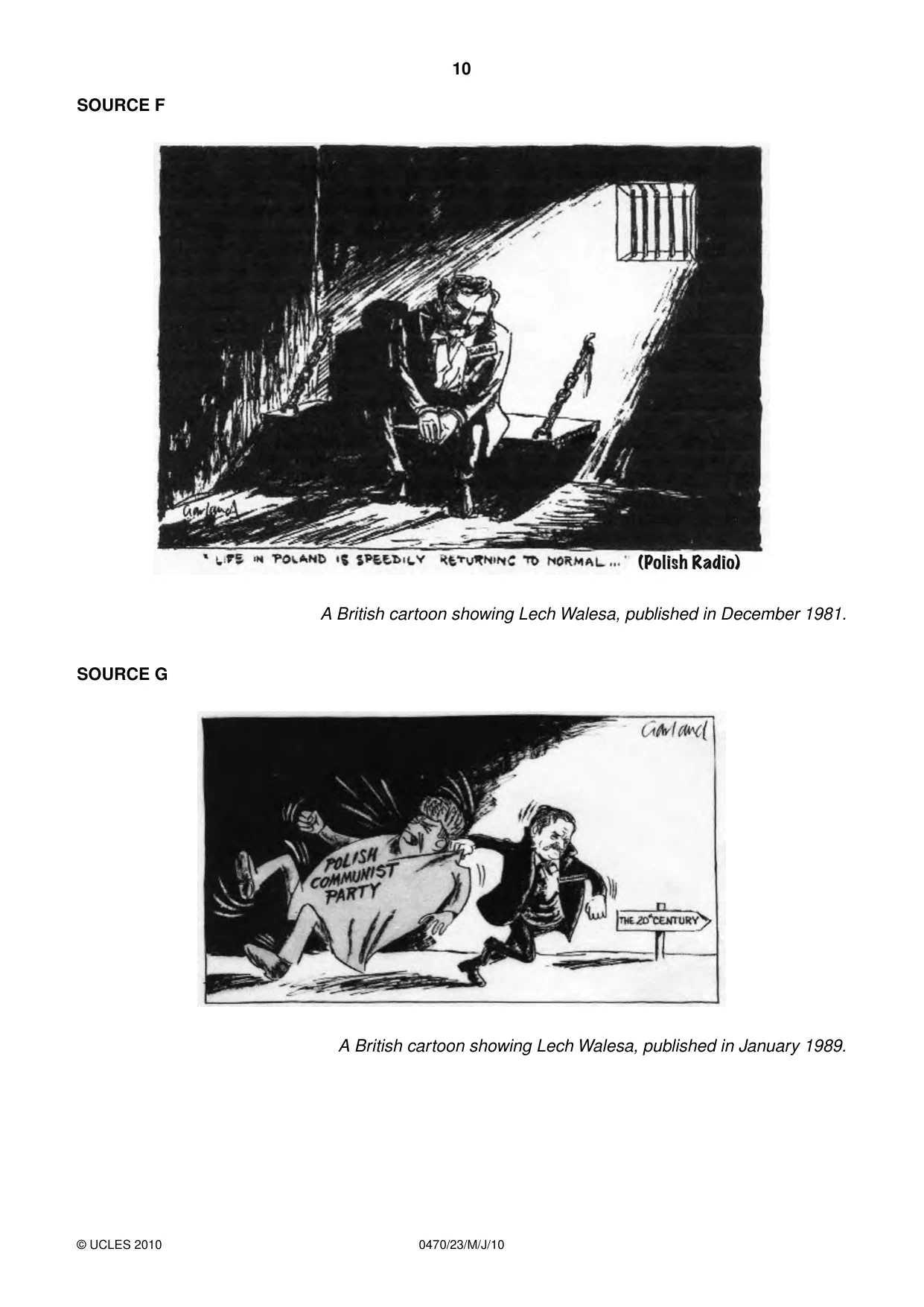 Cambridge IGCSE History 0470 2010 May/June Paper 2 · Variant 3 question paper, page 10 of 12