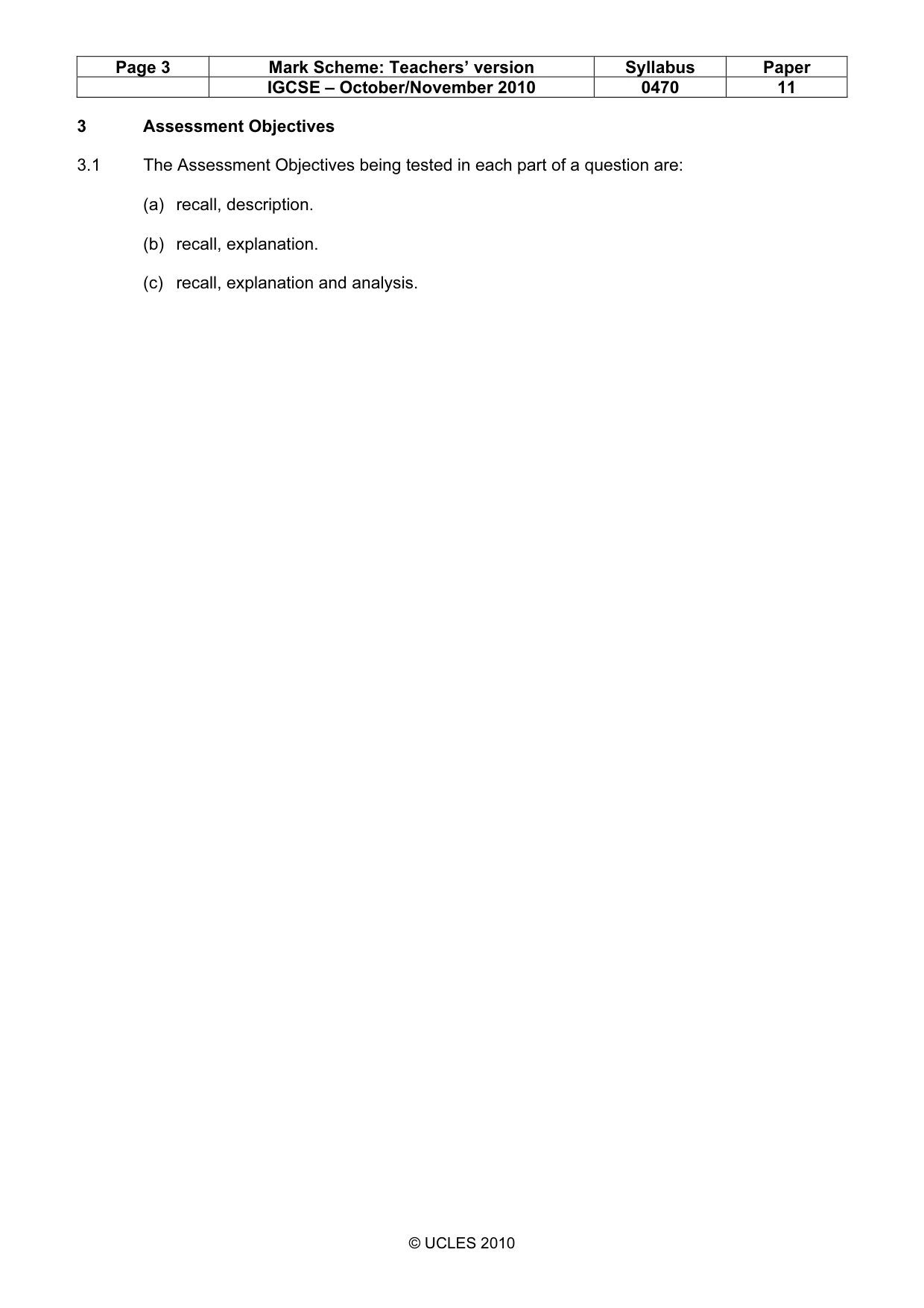 Mark scheme, page 3 of 54