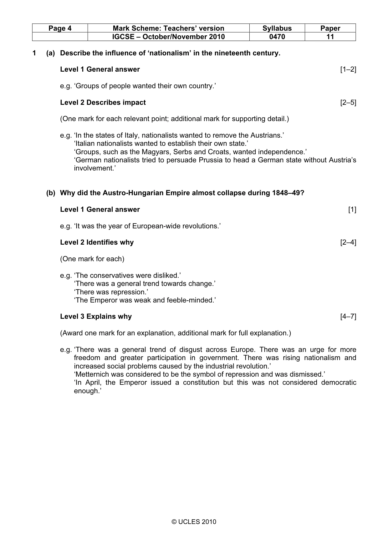 Mark scheme, page 4 of 54