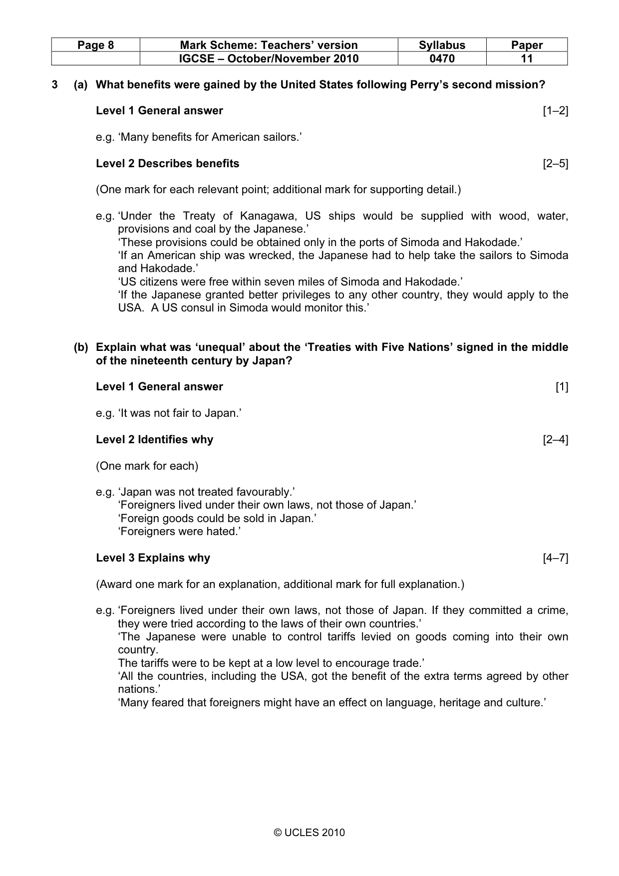 Mark scheme, page 8 of 54