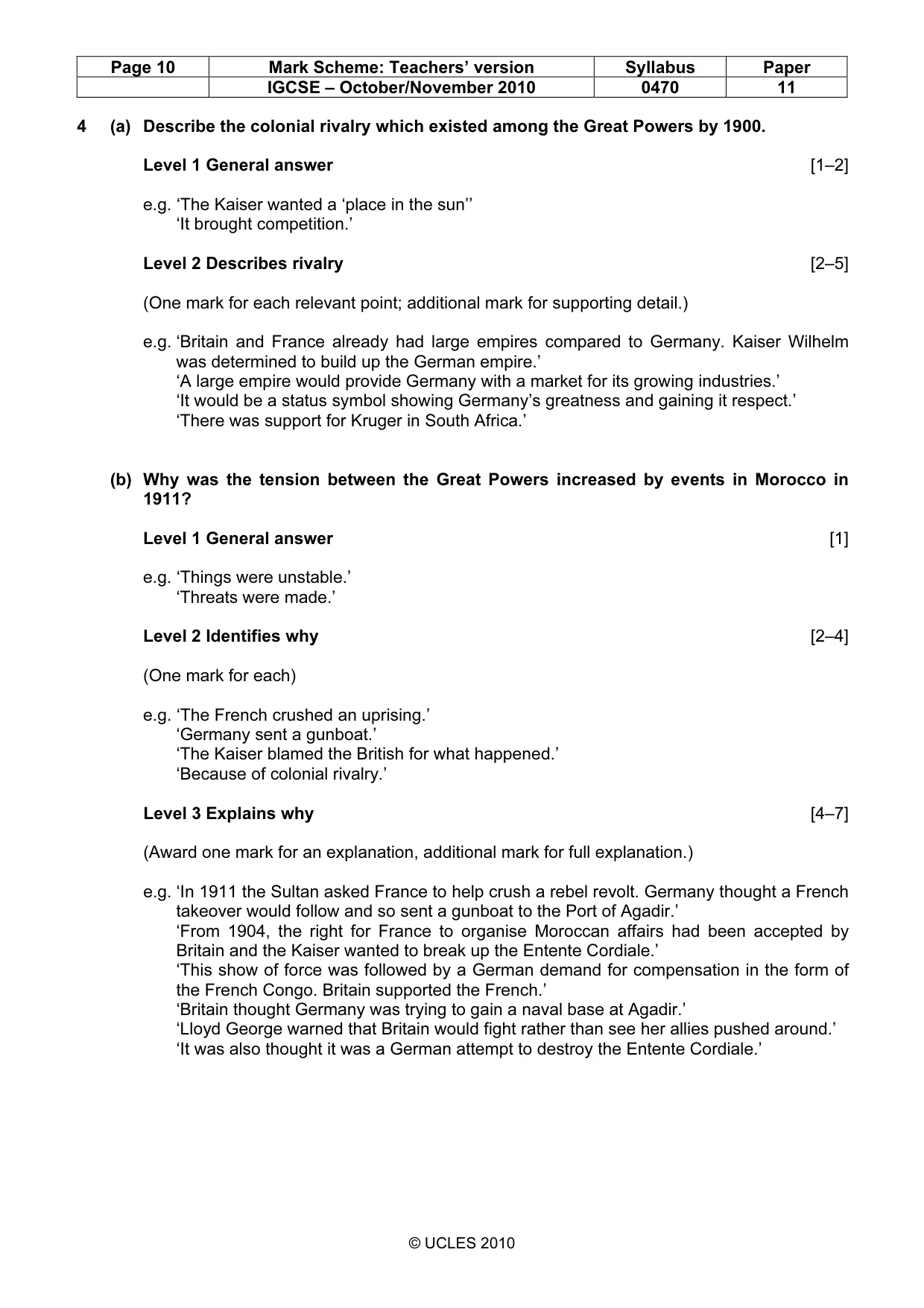 Mark scheme, page 10 of 54