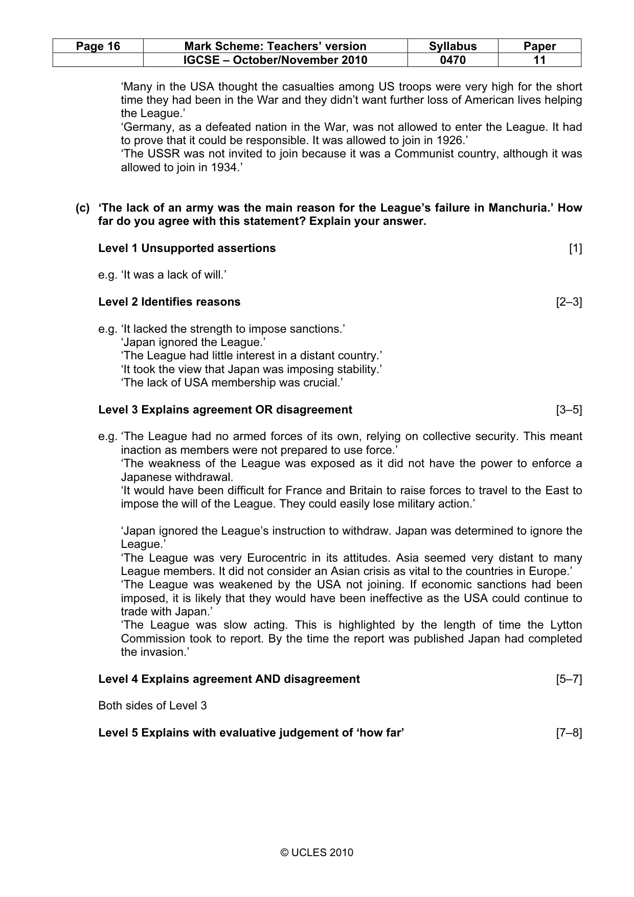 Mark scheme, page 16 of 54