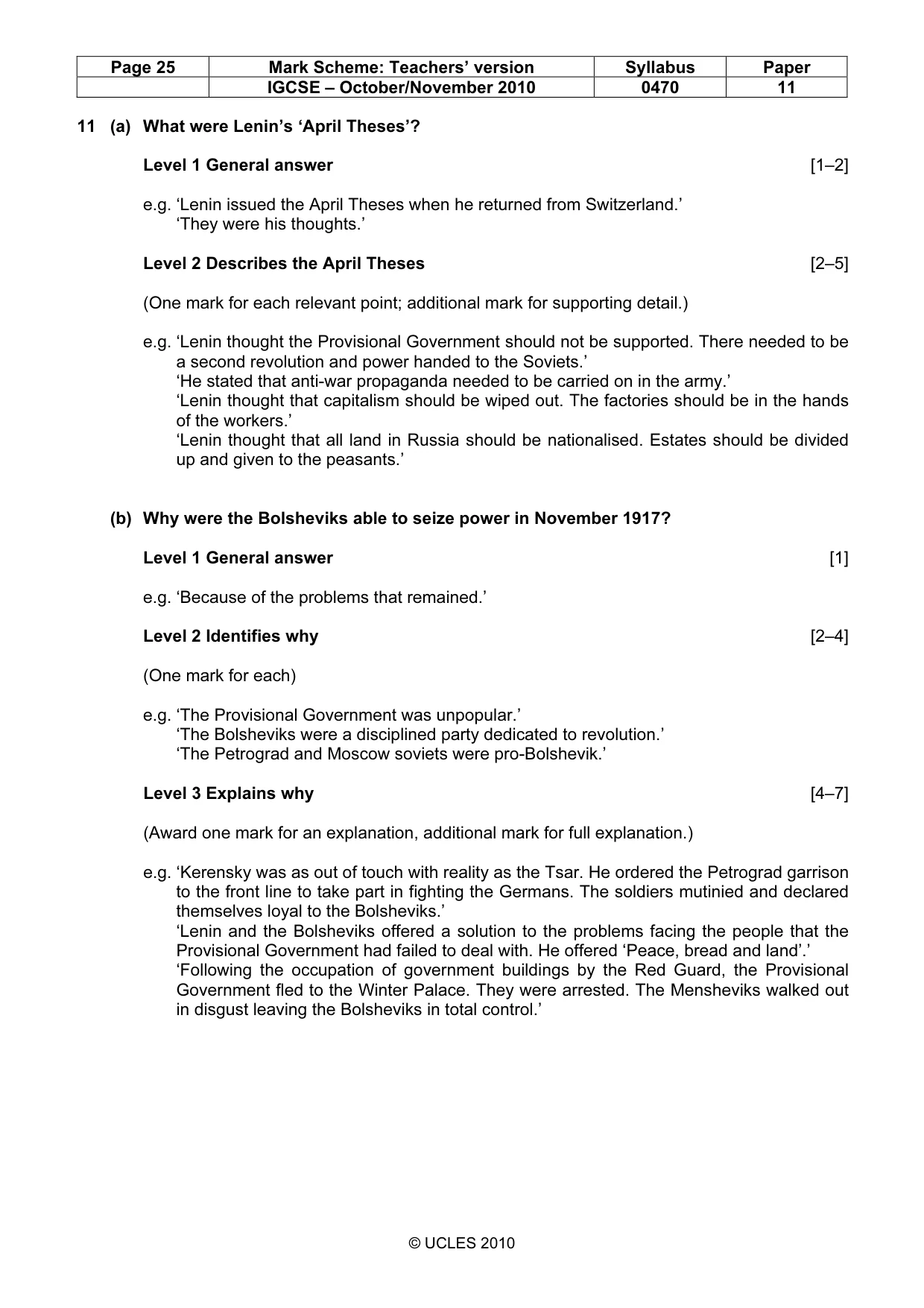 Mark scheme, page 25 of 54