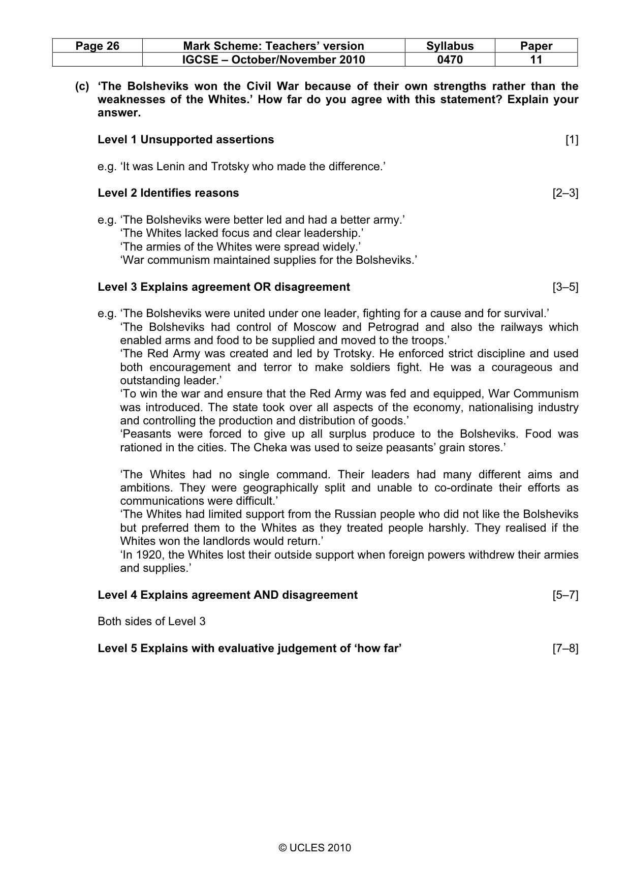 Mark scheme, page 26 of 54