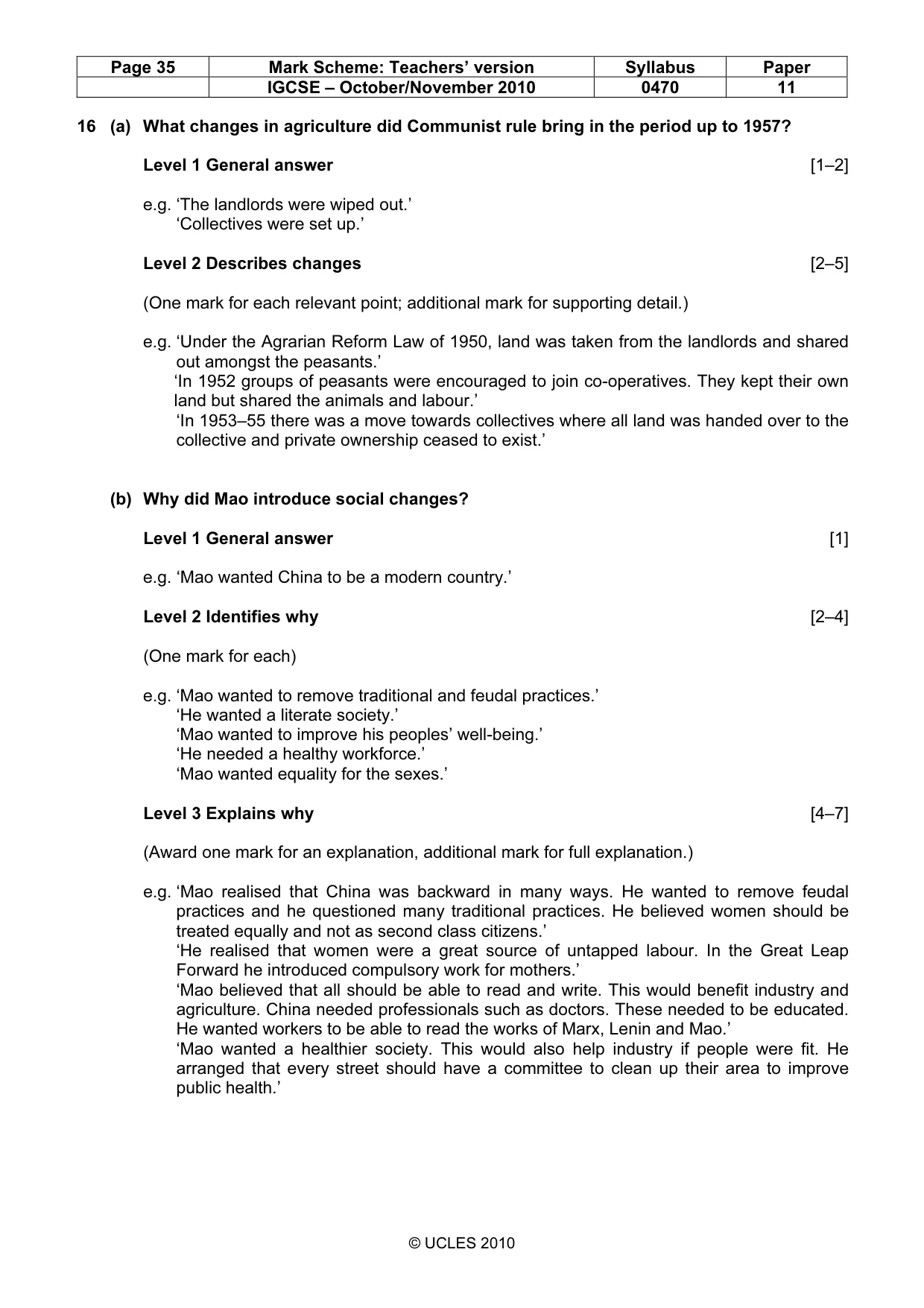 Mark scheme, page 35 of 54
