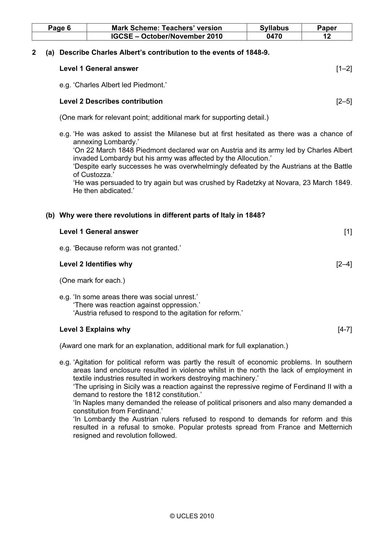 Mark scheme, page 6 of 53