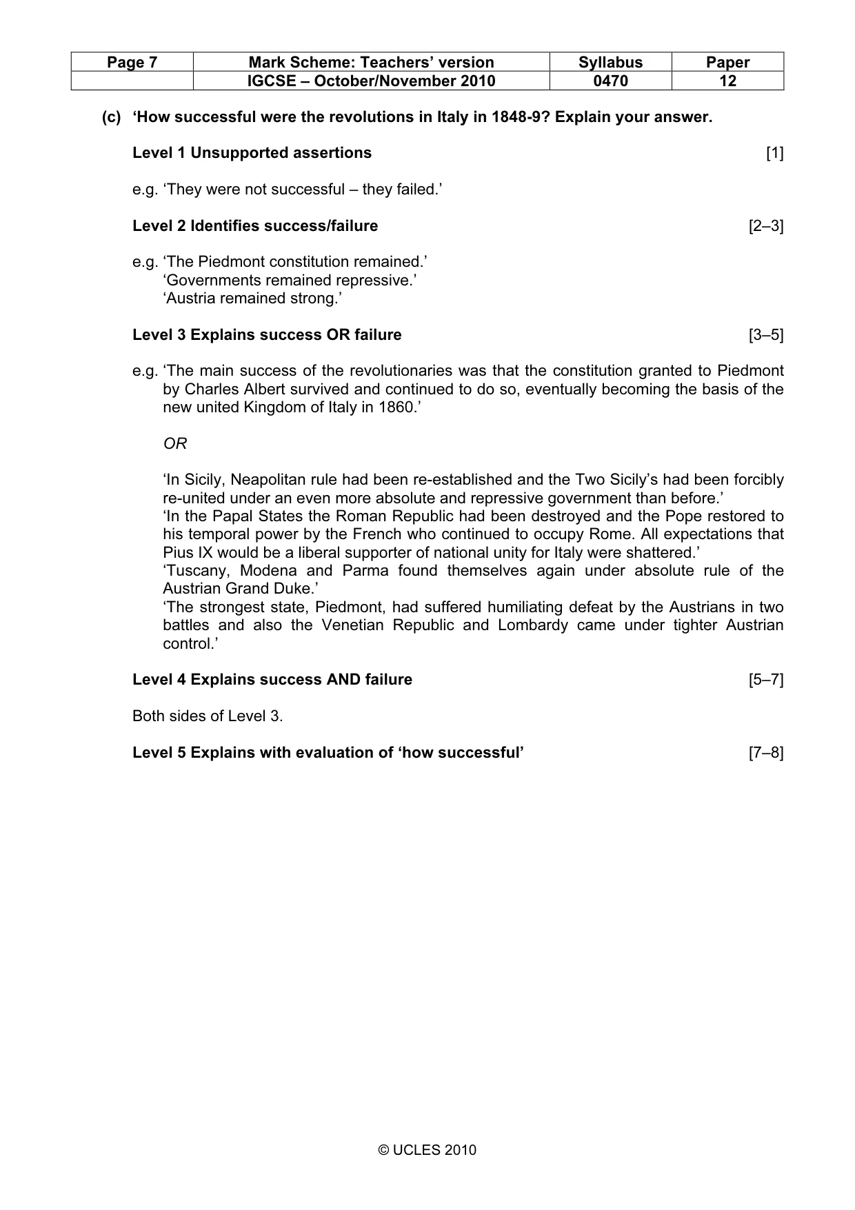 Mark scheme, page 7 of 53