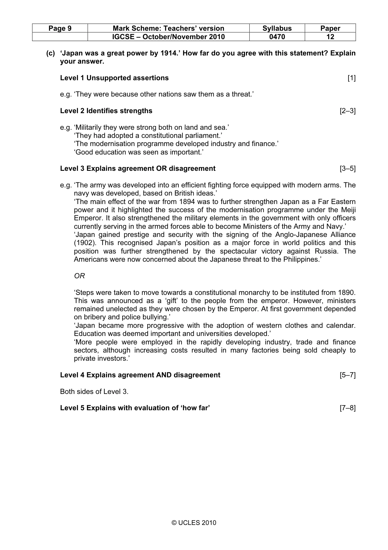Mark scheme, page 9 of 53