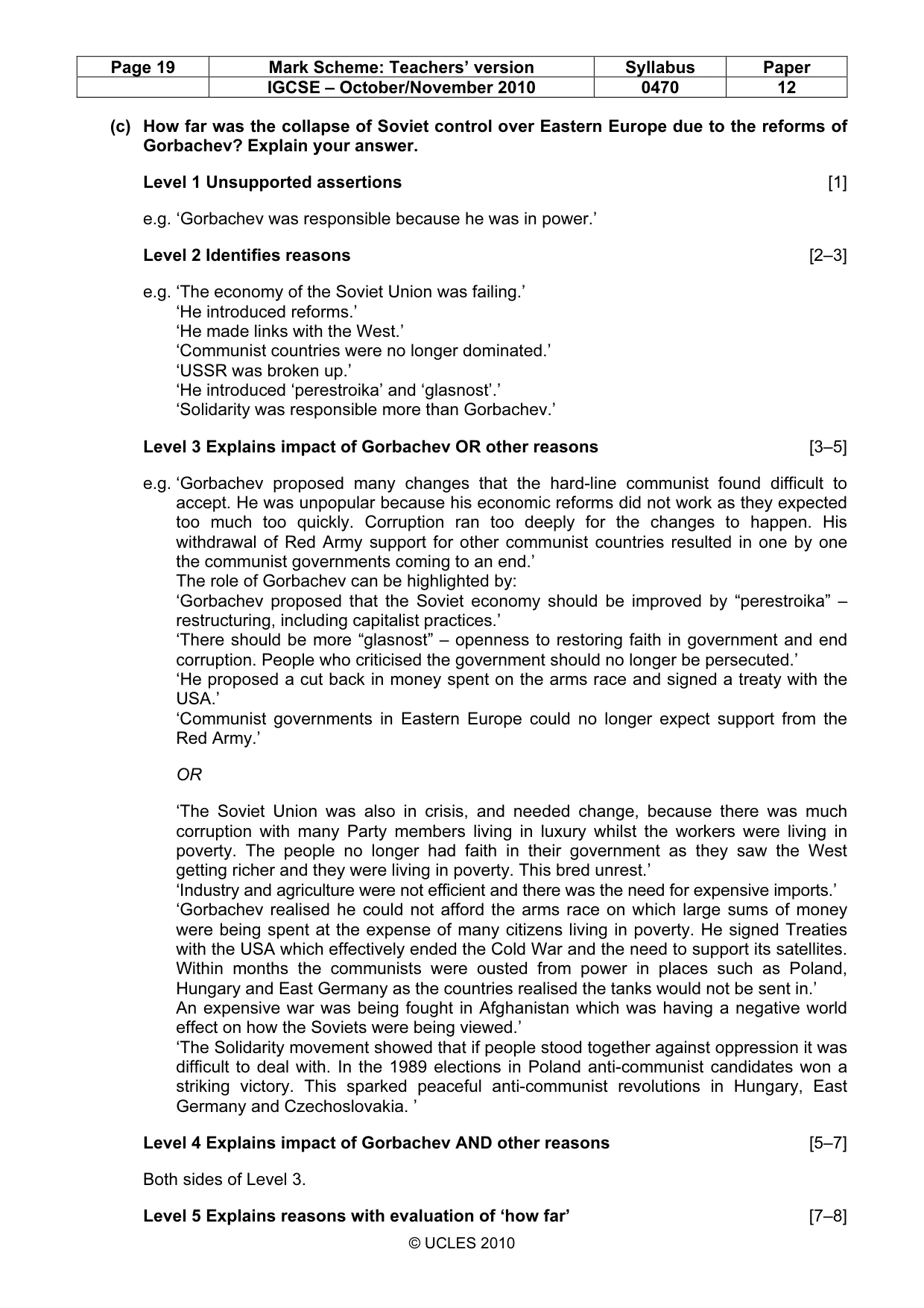 Mark scheme, page 19 of 53