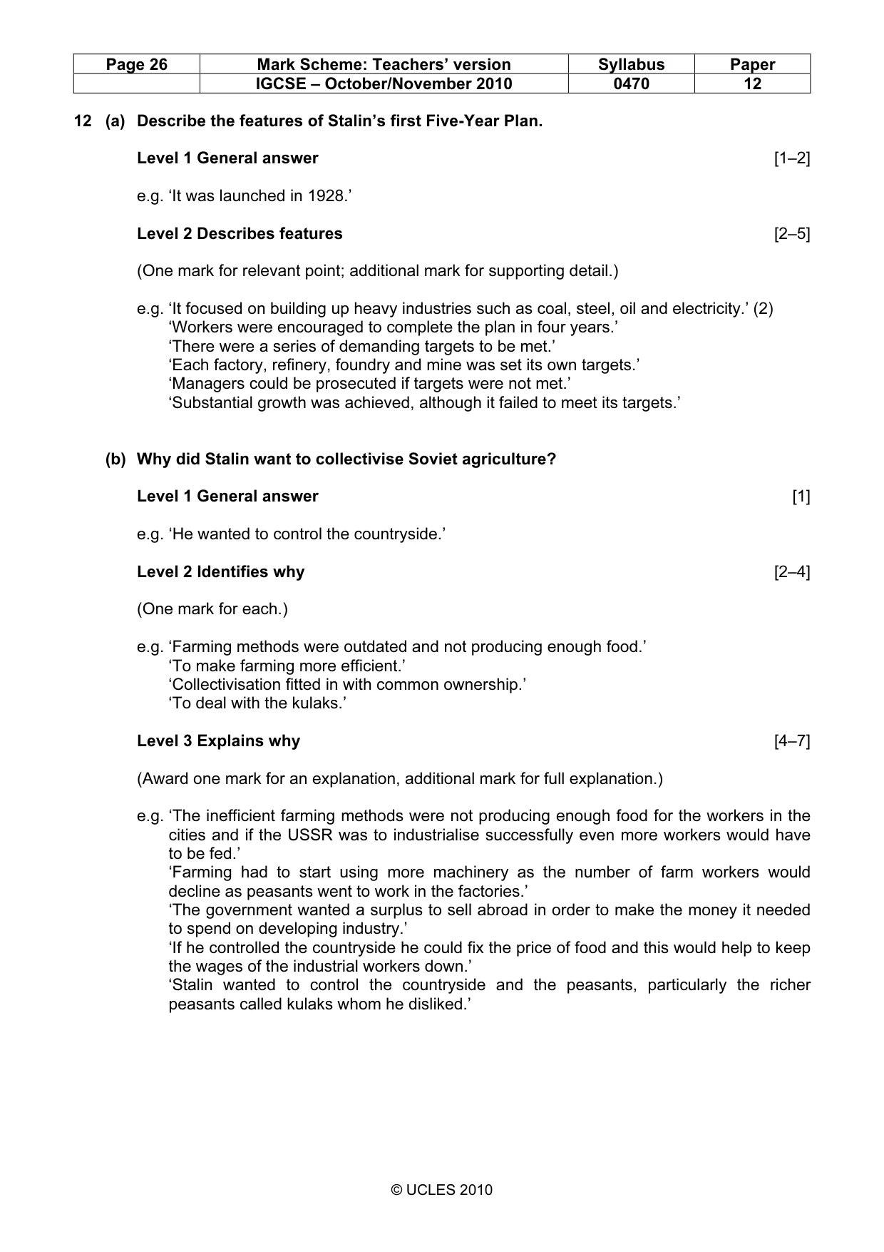 Mark scheme, page 26 of 53