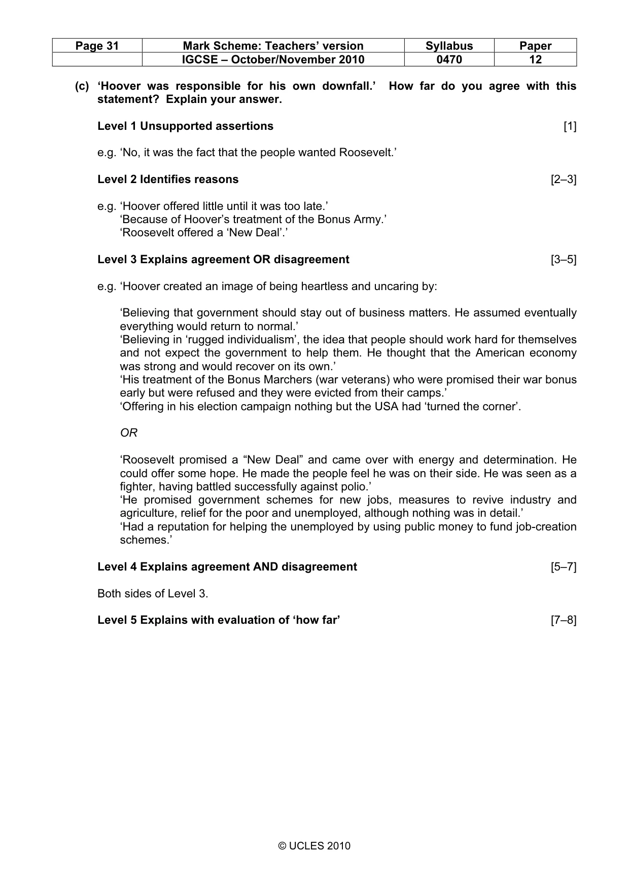 Mark scheme, page 31 of 53