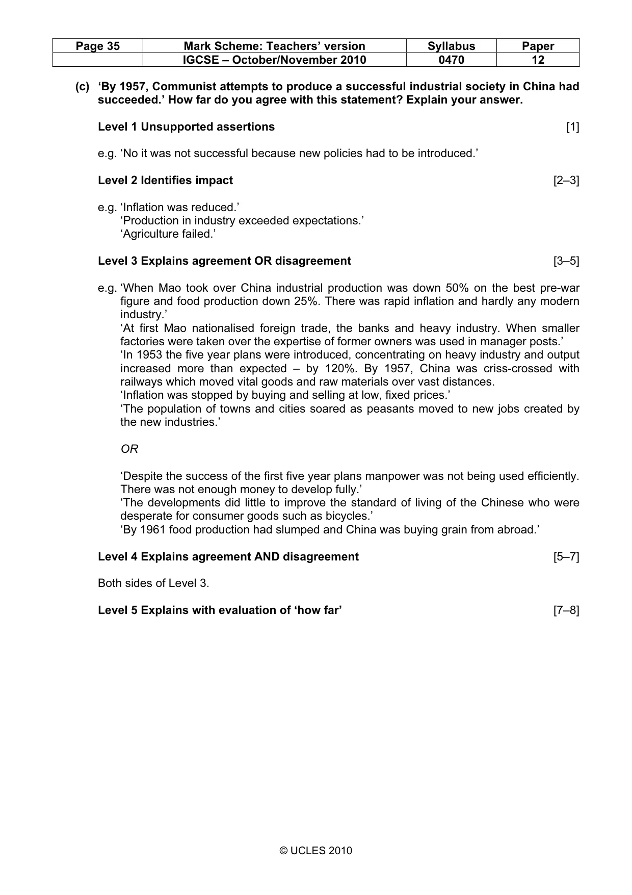 Mark scheme, page 35 of 53