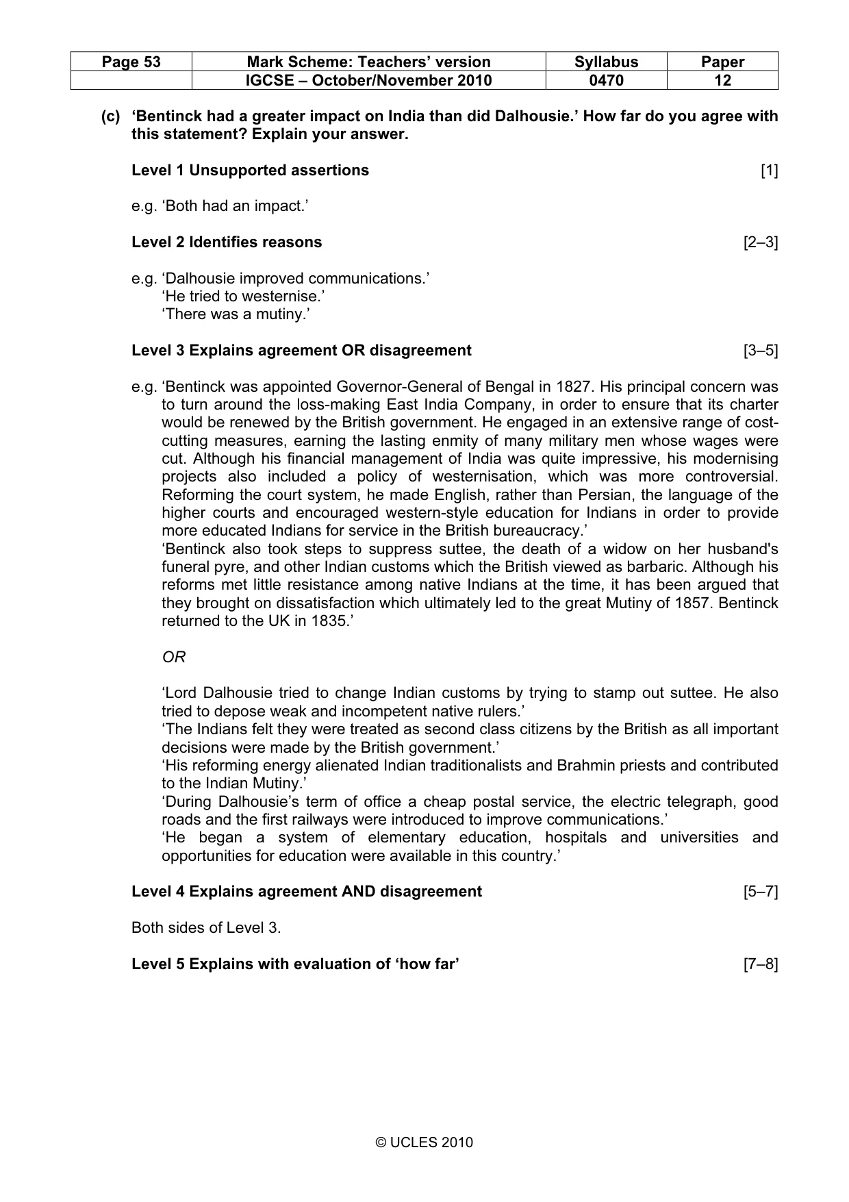 Mark scheme, page 53 of 53