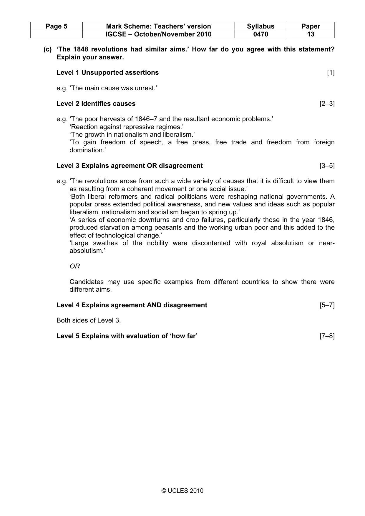 Mark scheme, page 5 of 53
