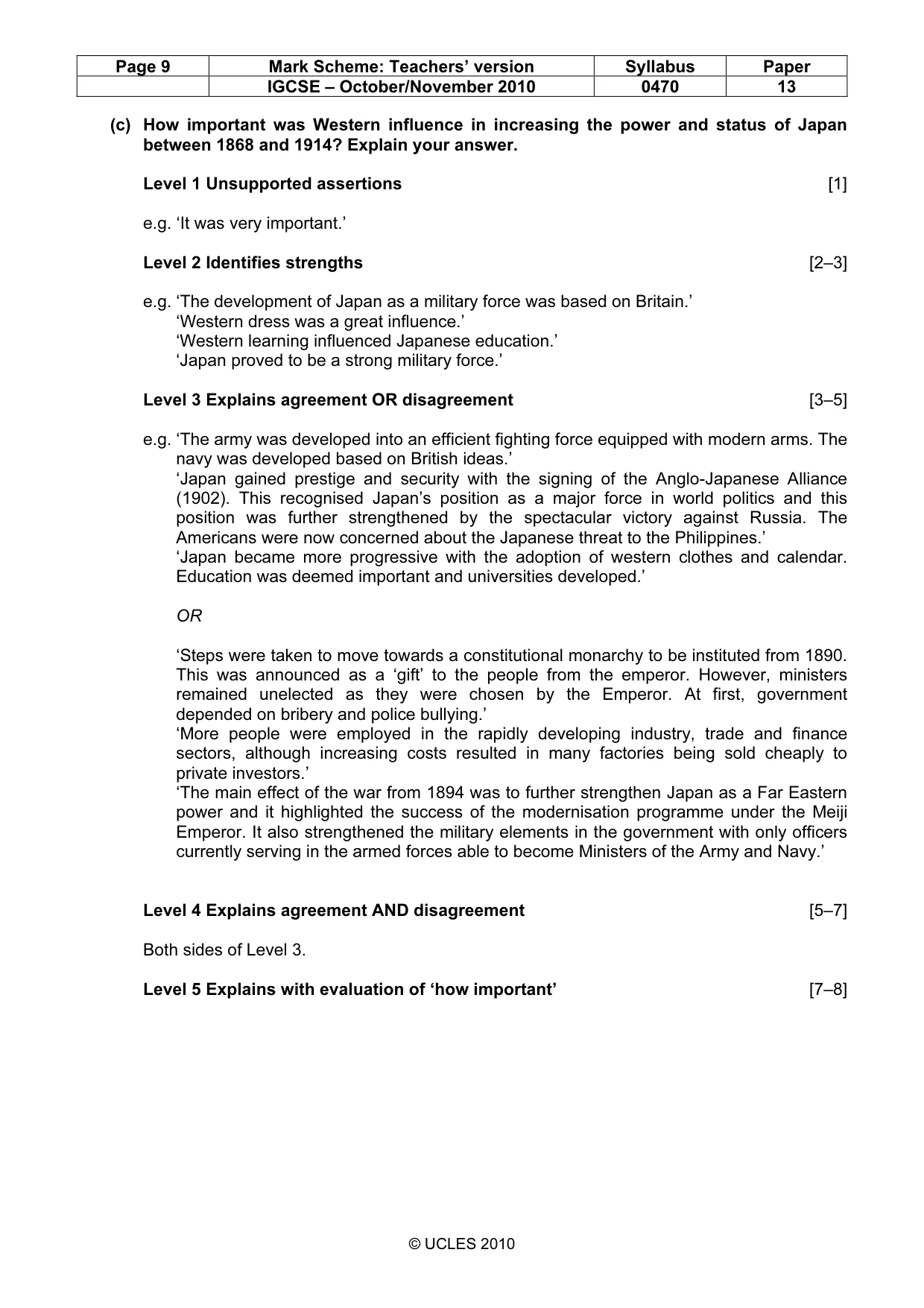 Mark scheme, page 9 of 53