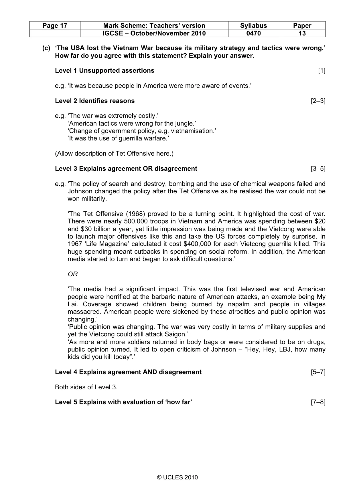 Mark scheme, page 17 of 53