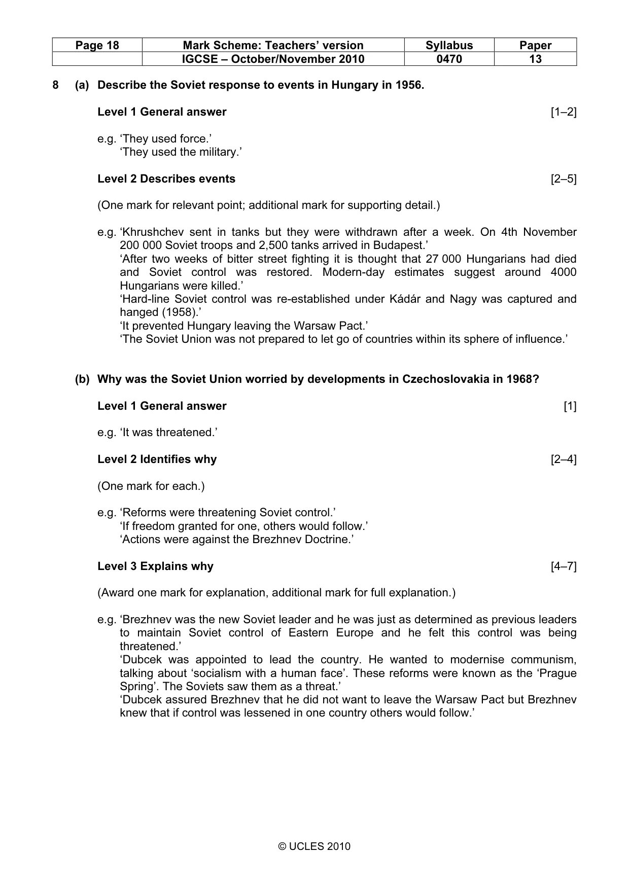 Mark scheme, page 18 of 53