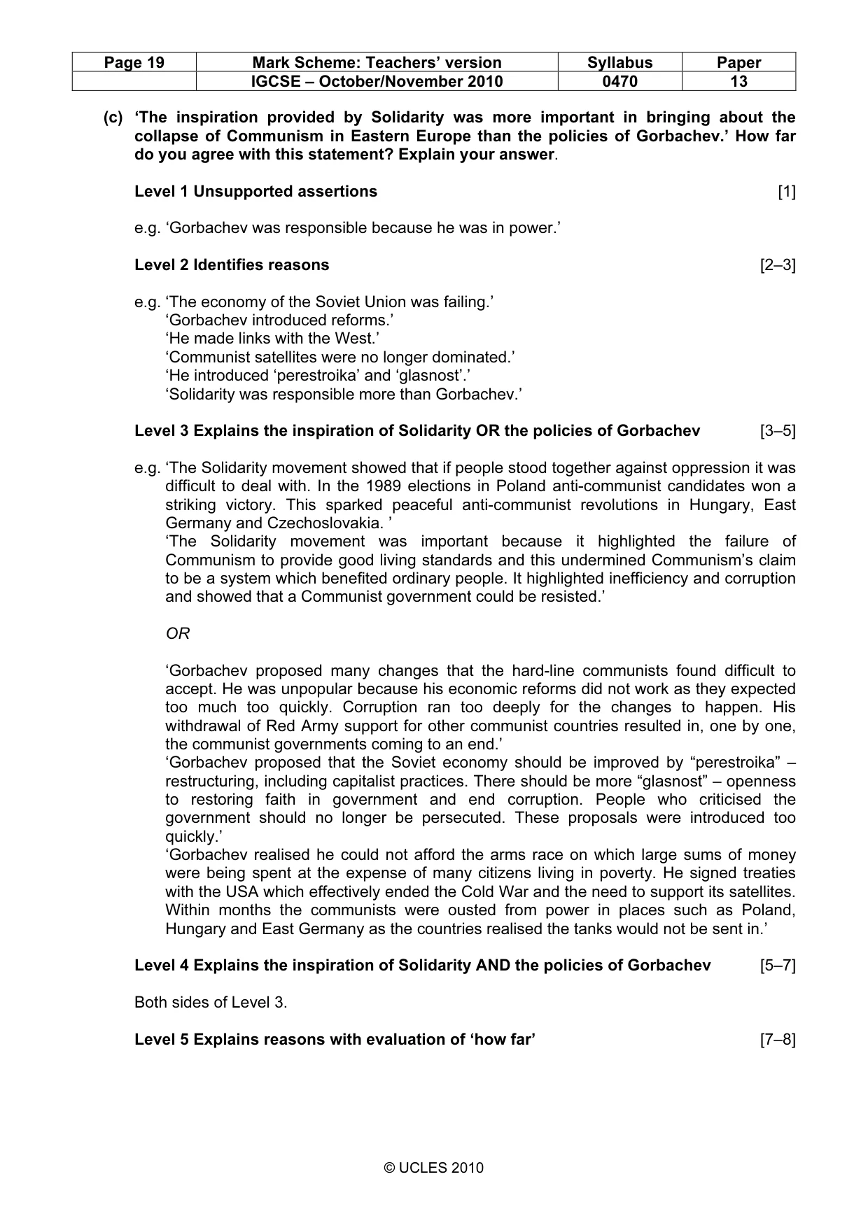 Mark scheme, page 19 of 53