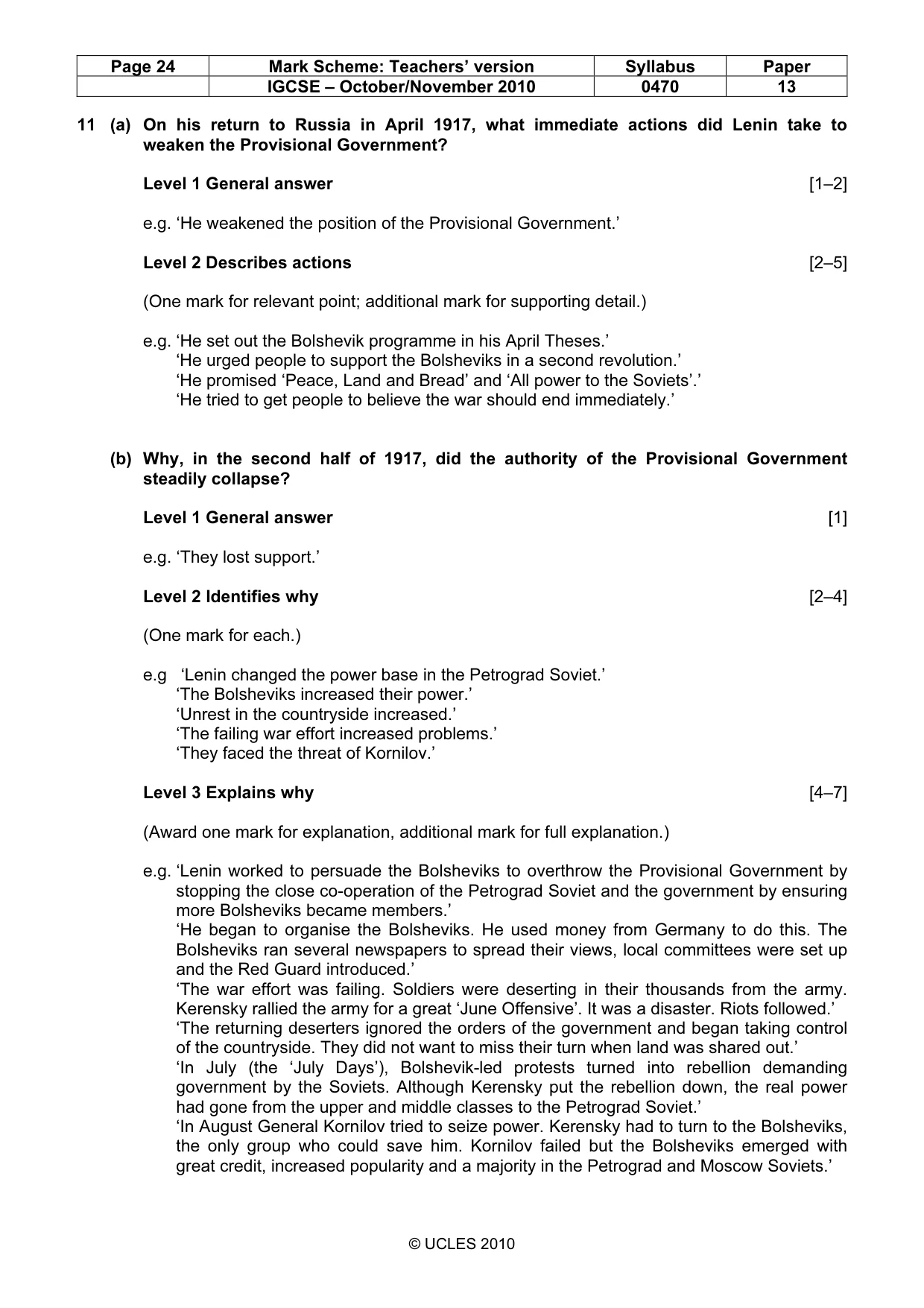 Mark scheme, page 24 of 53