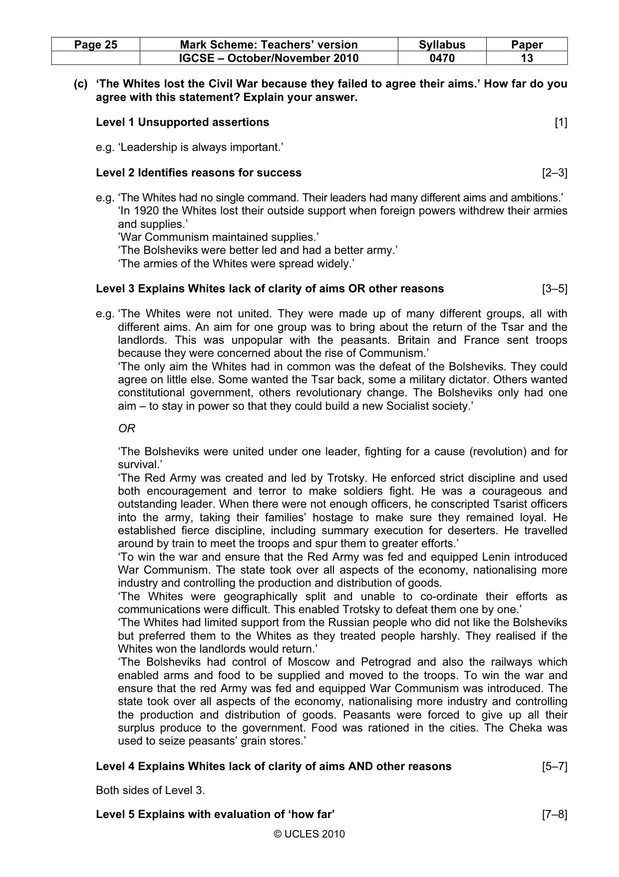 Mark scheme, page 25 of 53