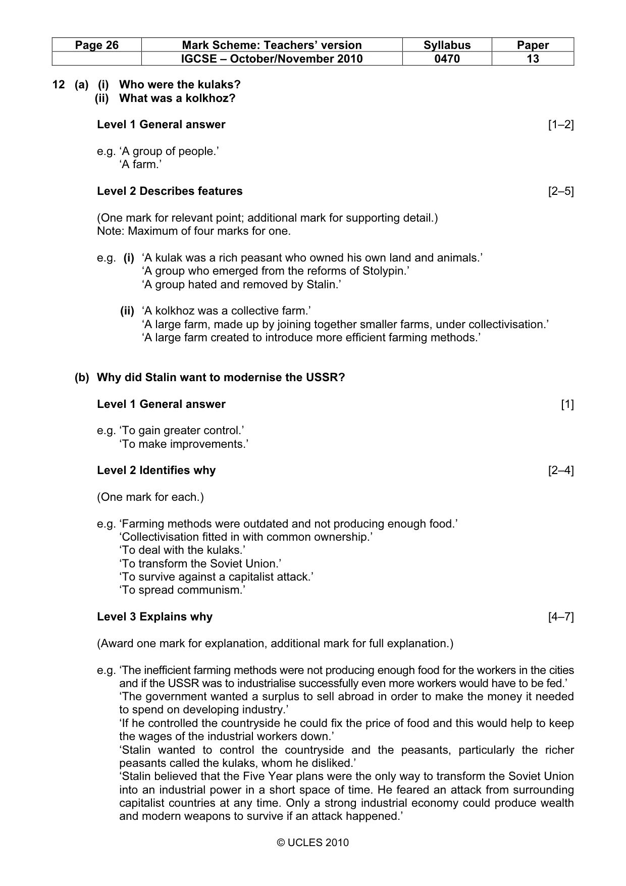 Mark scheme, page 26 of 53