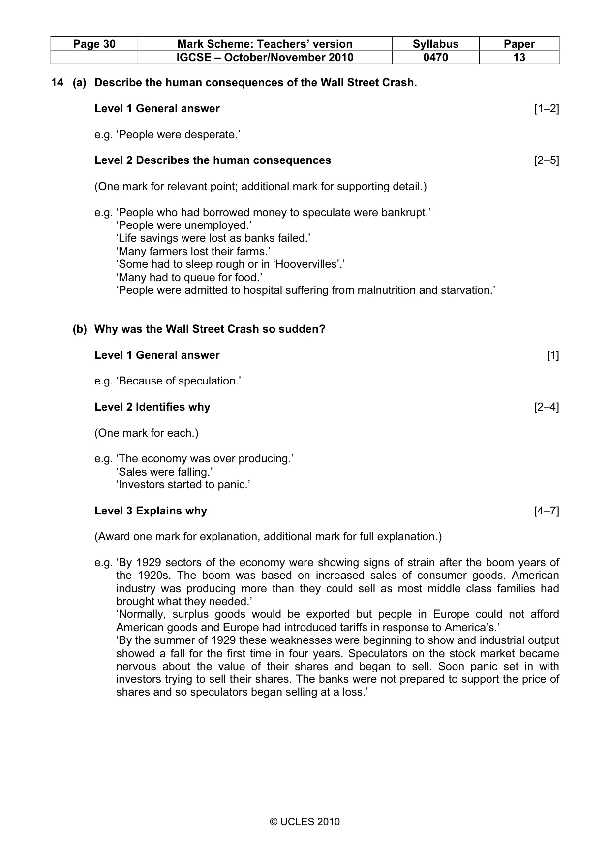 Mark scheme, page 30 of 53