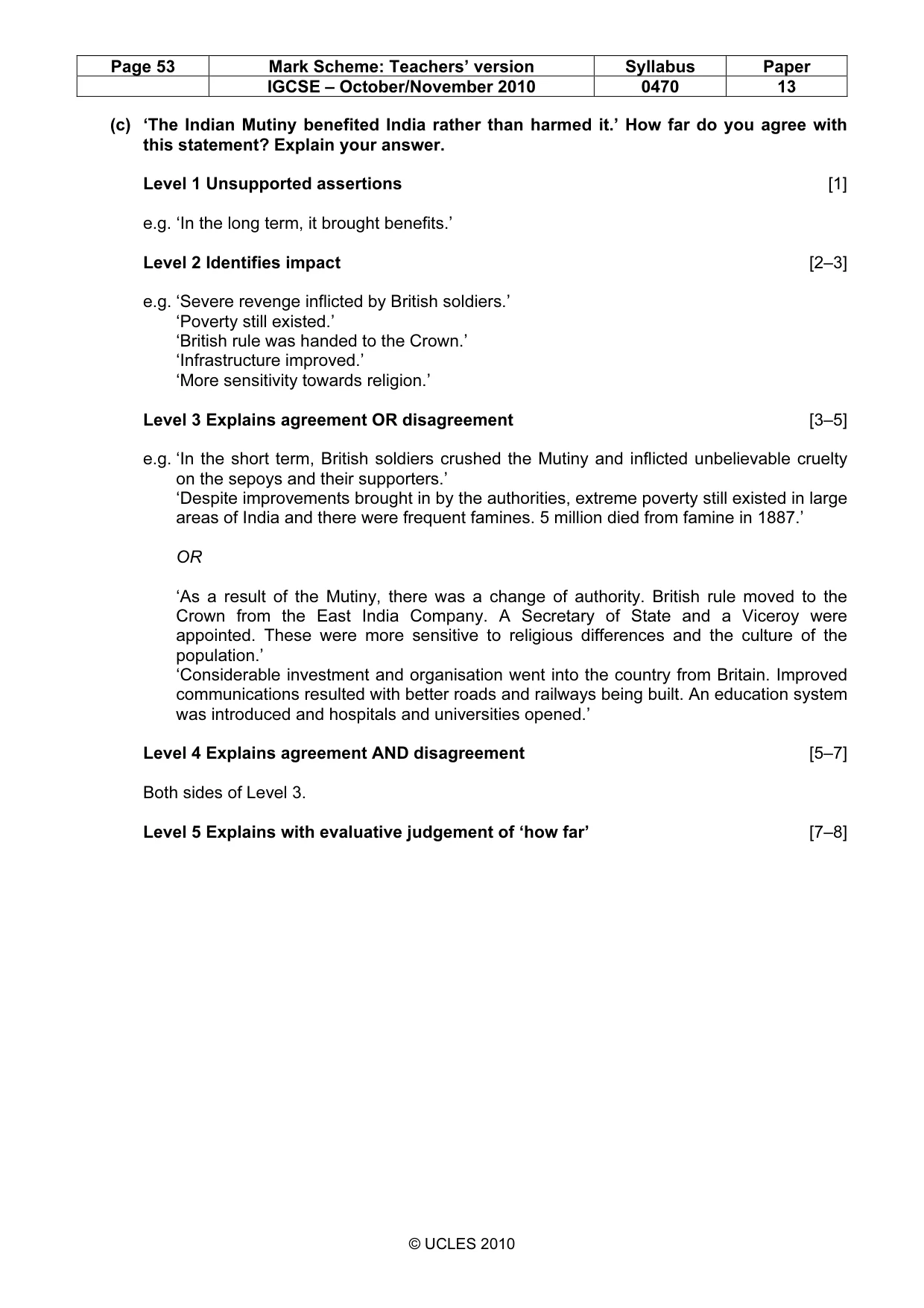 Mark scheme, page 53 of 53
