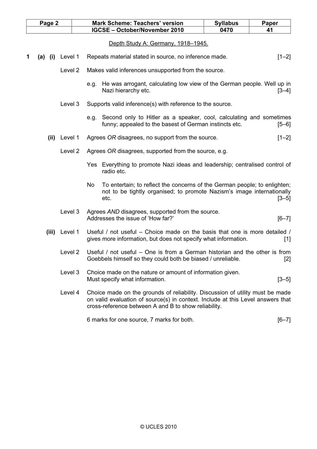 Mark scheme, page 2 of 17