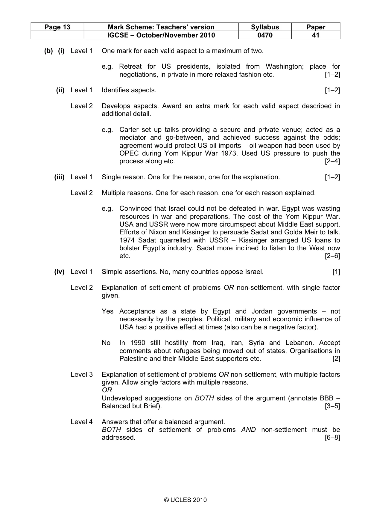 Mark scheme, page 13 of 17
