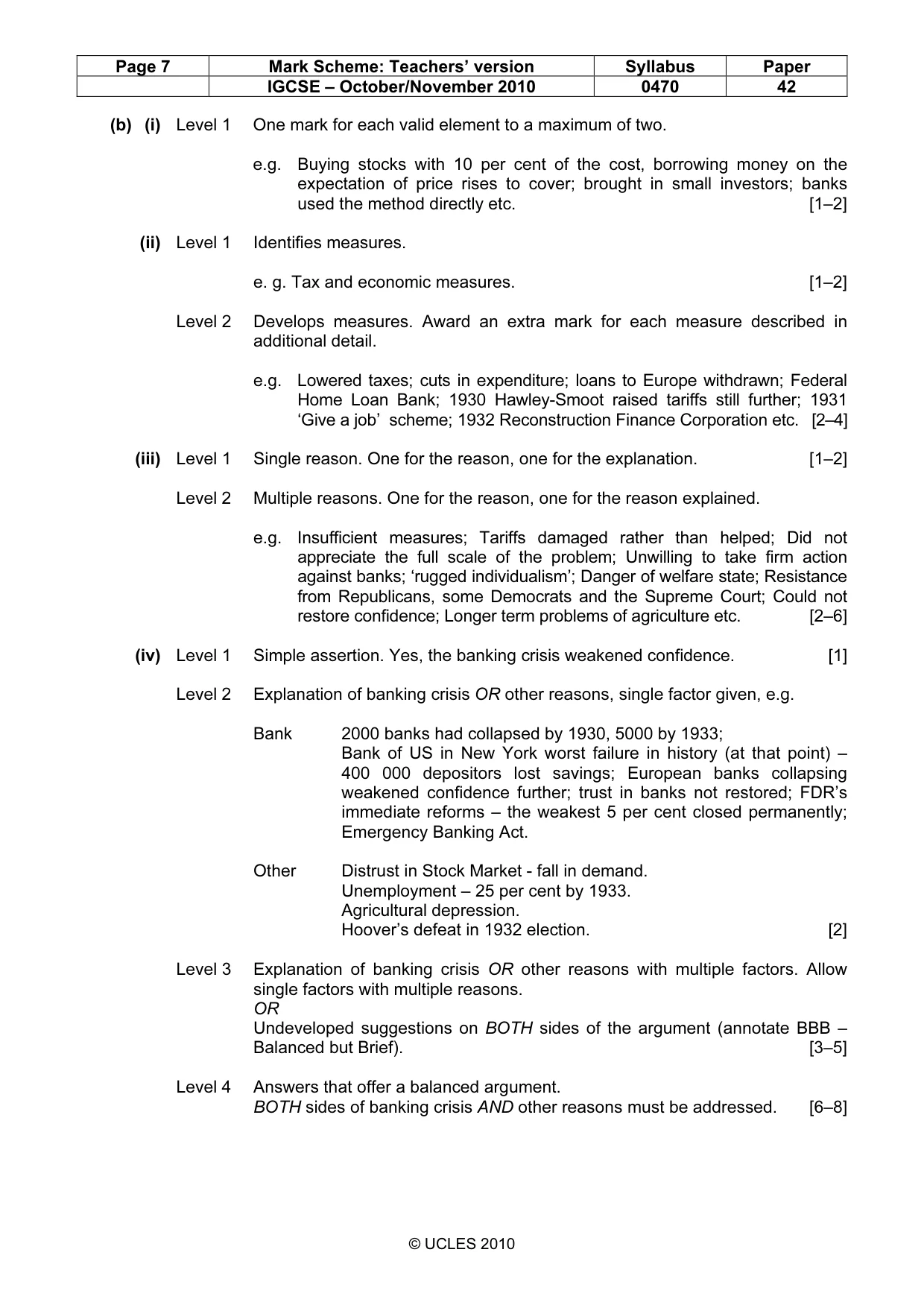Mark scheme, page 7 of 17
