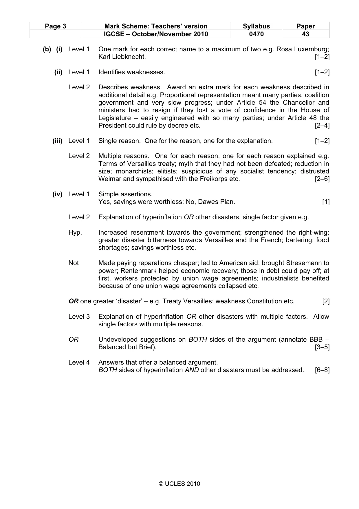 Mark scheme, page 3 of 17