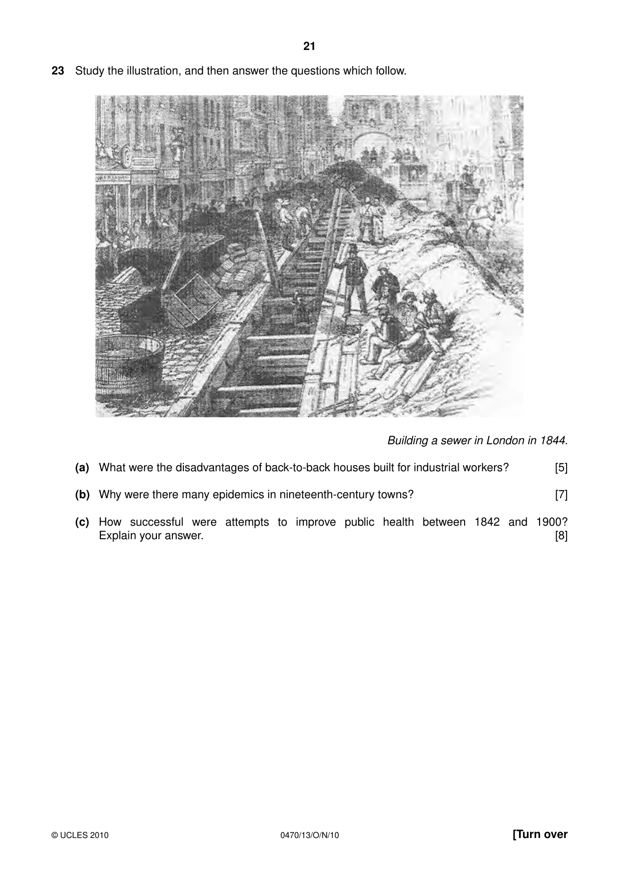 Cambridge IGCSE History 0470 2010 Oct/Nov Paper 1 · Variant 3 question paper, page 21 of 24