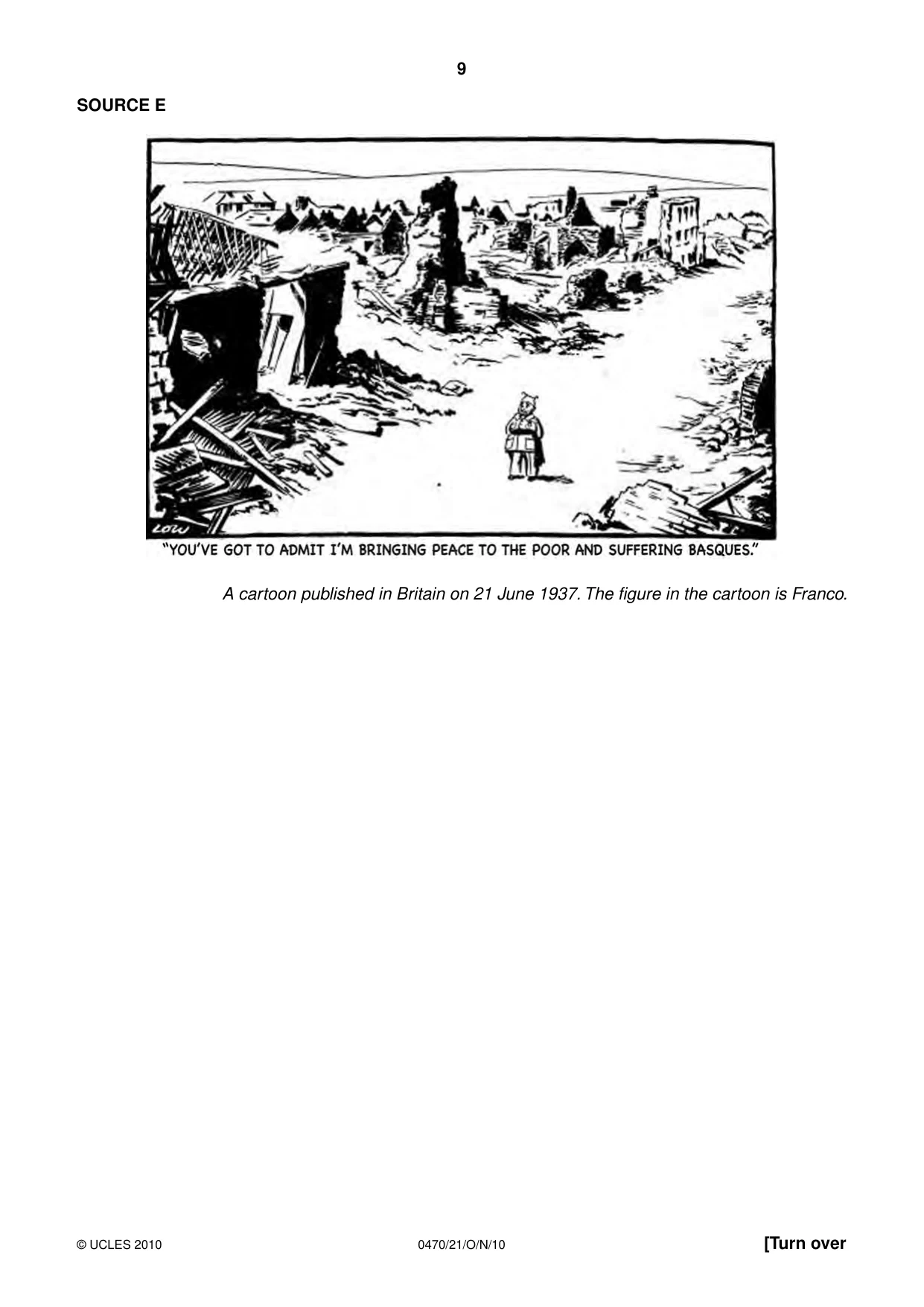Cambridge IGCSE History 0470 2010 Oct/Nov Paper 2 · Variant 1 question paper, page 9 of 12