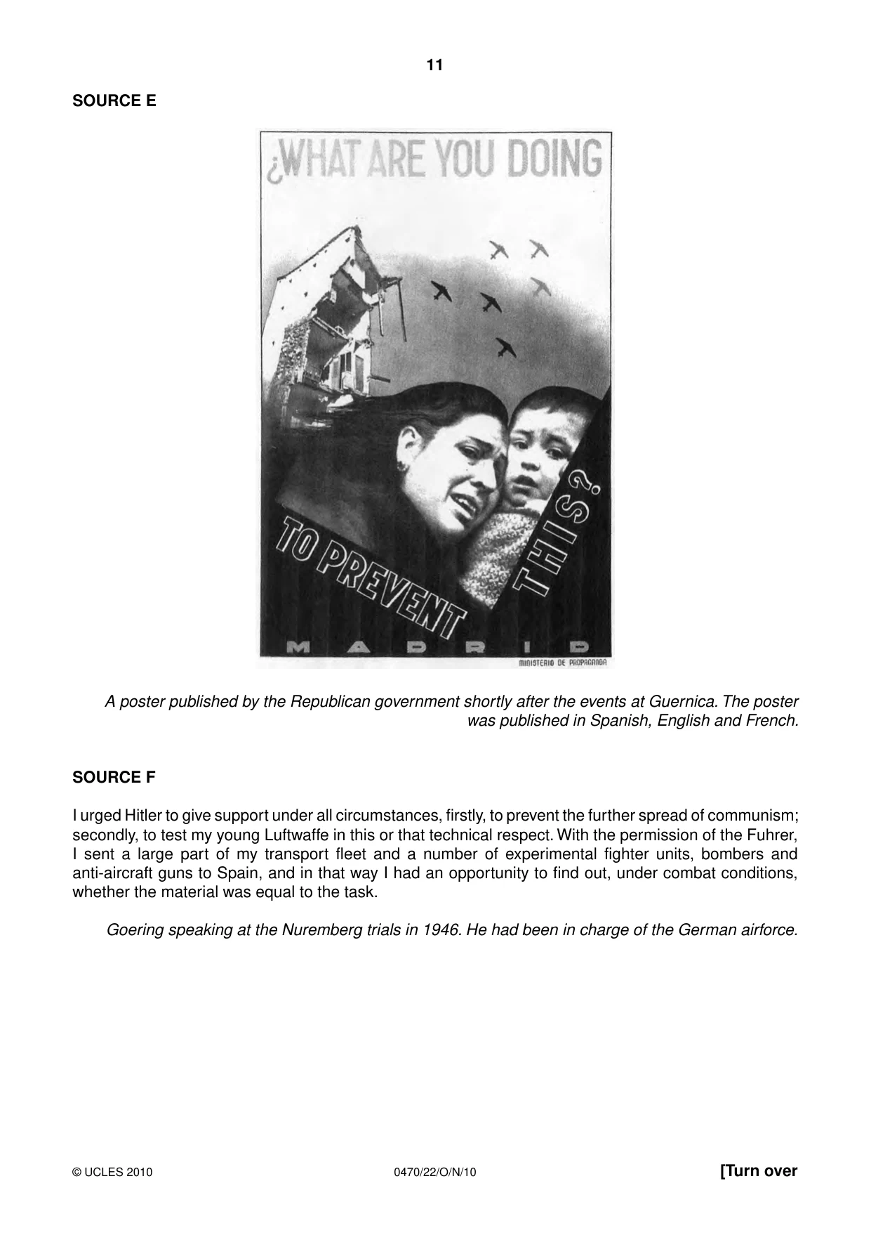 Cambridge IGCSE History 0470 2010 Oct/Nov Paper 2 · Variant 2 question paper, page 11 of 16