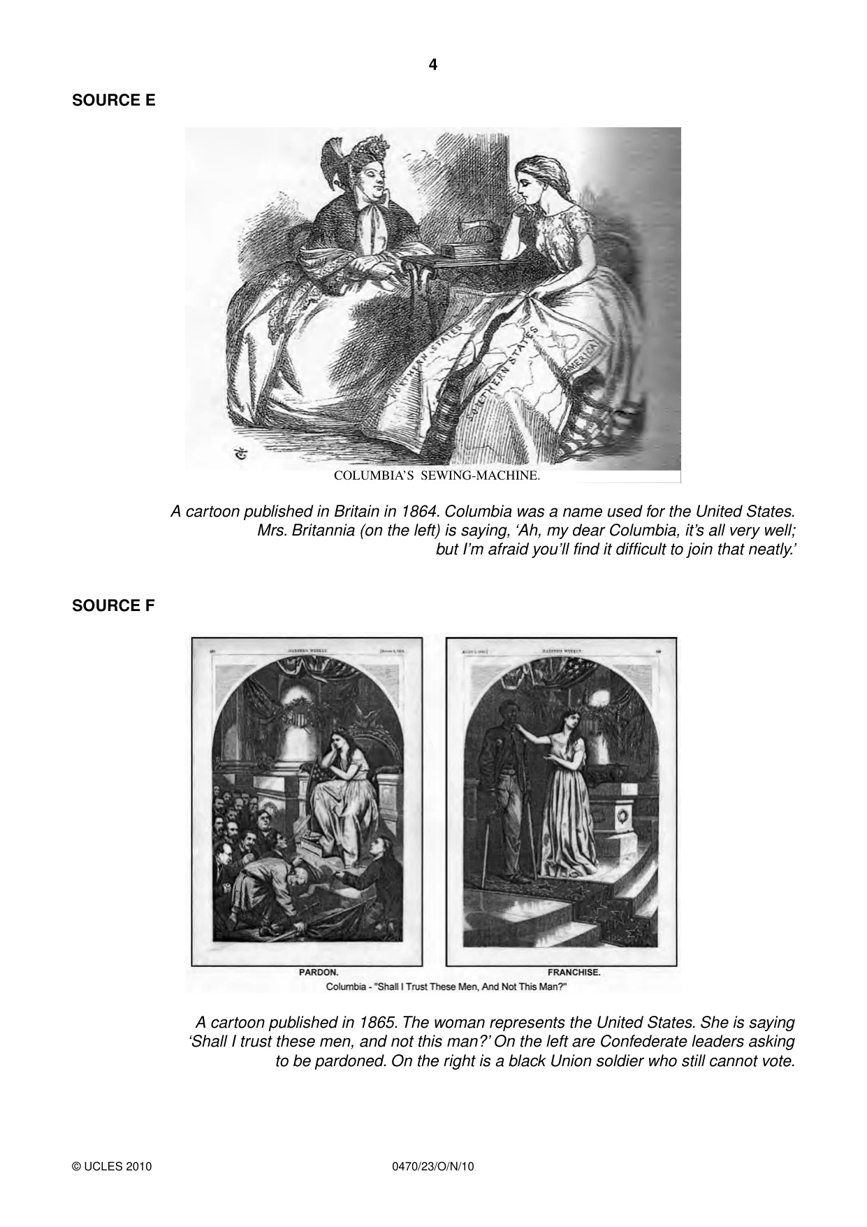 Cambridge IGCSE History 0470 2010 Oct/Nov Paper 2 · Variant 3 question paper, page 4 of 12