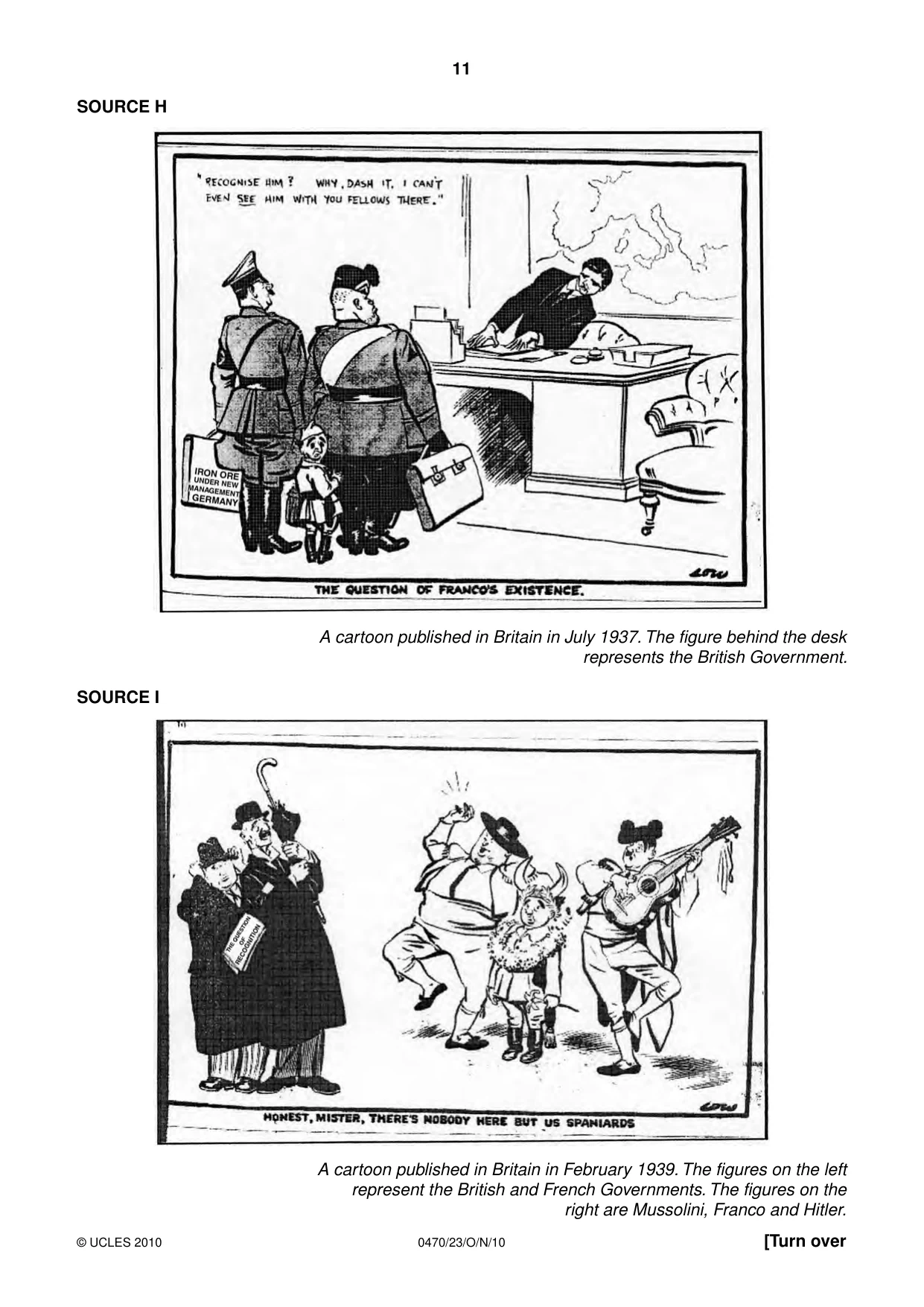 Cambridge IGCSE History 0470 2010 Oct/Nov Paper 2 · Variant 3 question paper, page 11 of 12