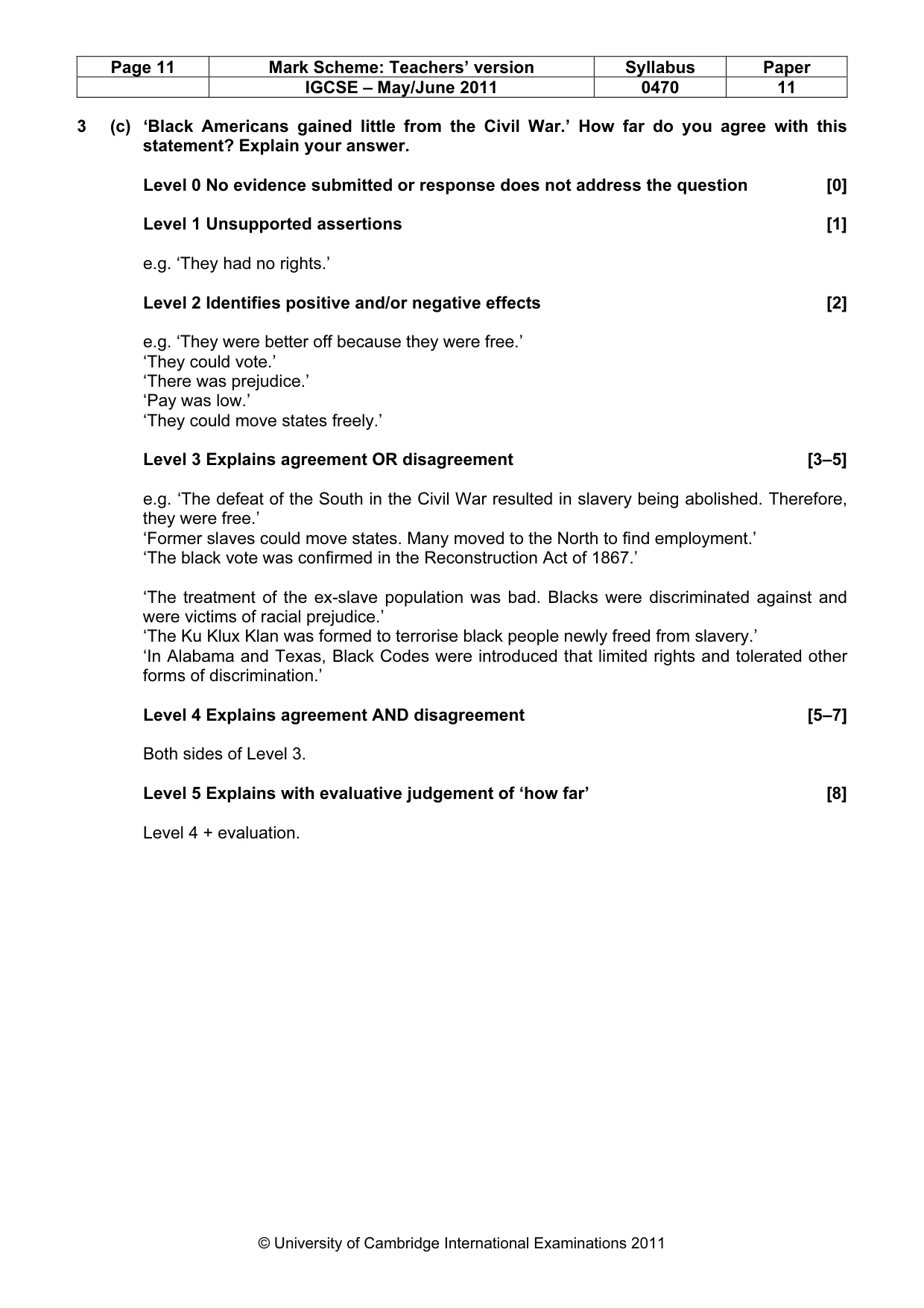 Mark scheme, page 11 of 77