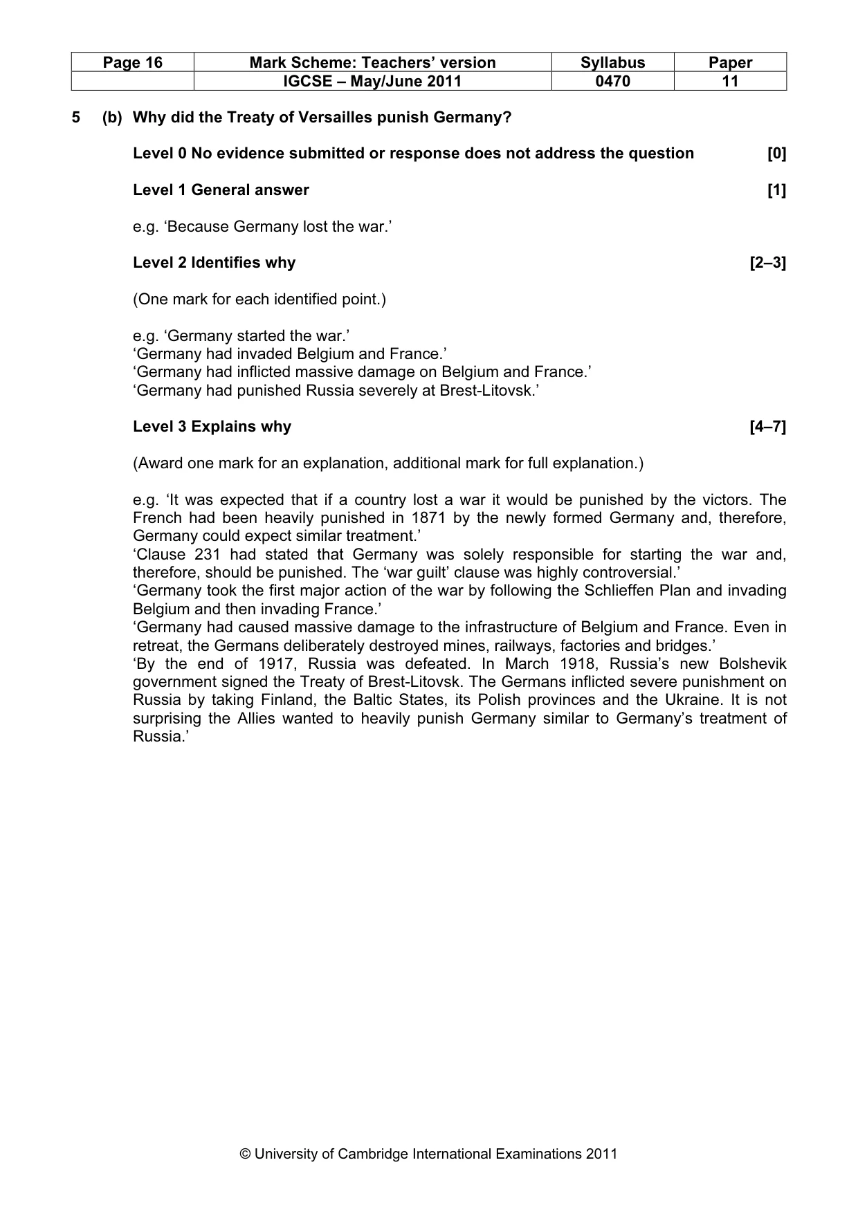 Mark scheme, page 16 of 77