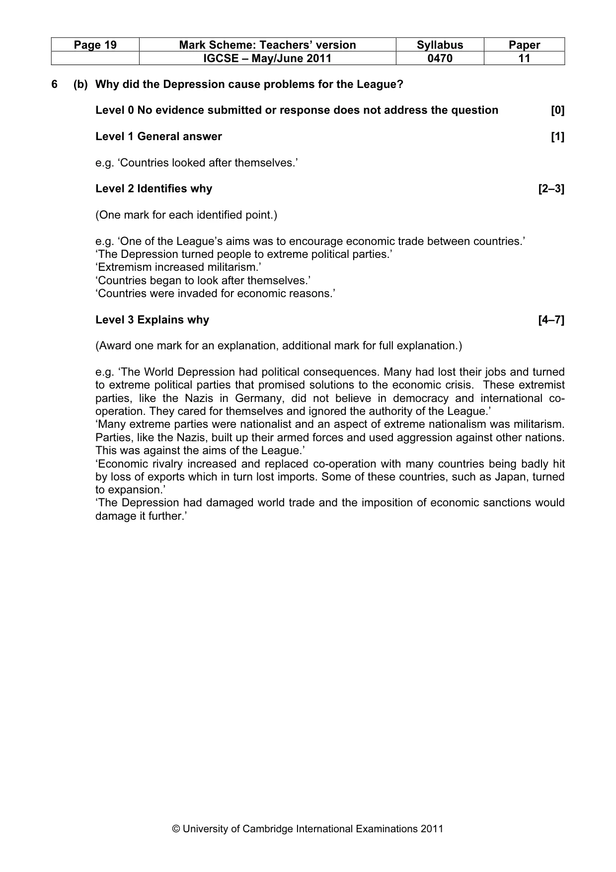 Mark scheme, page 19 of 77