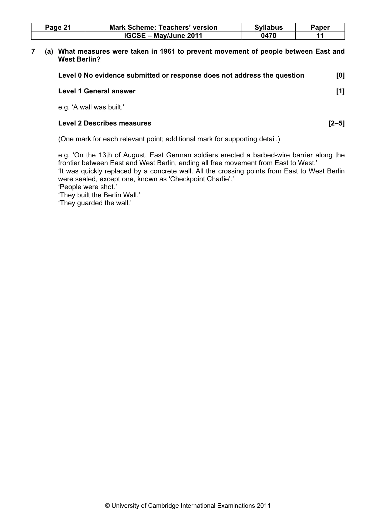 Mark scheme, page 21 of 77