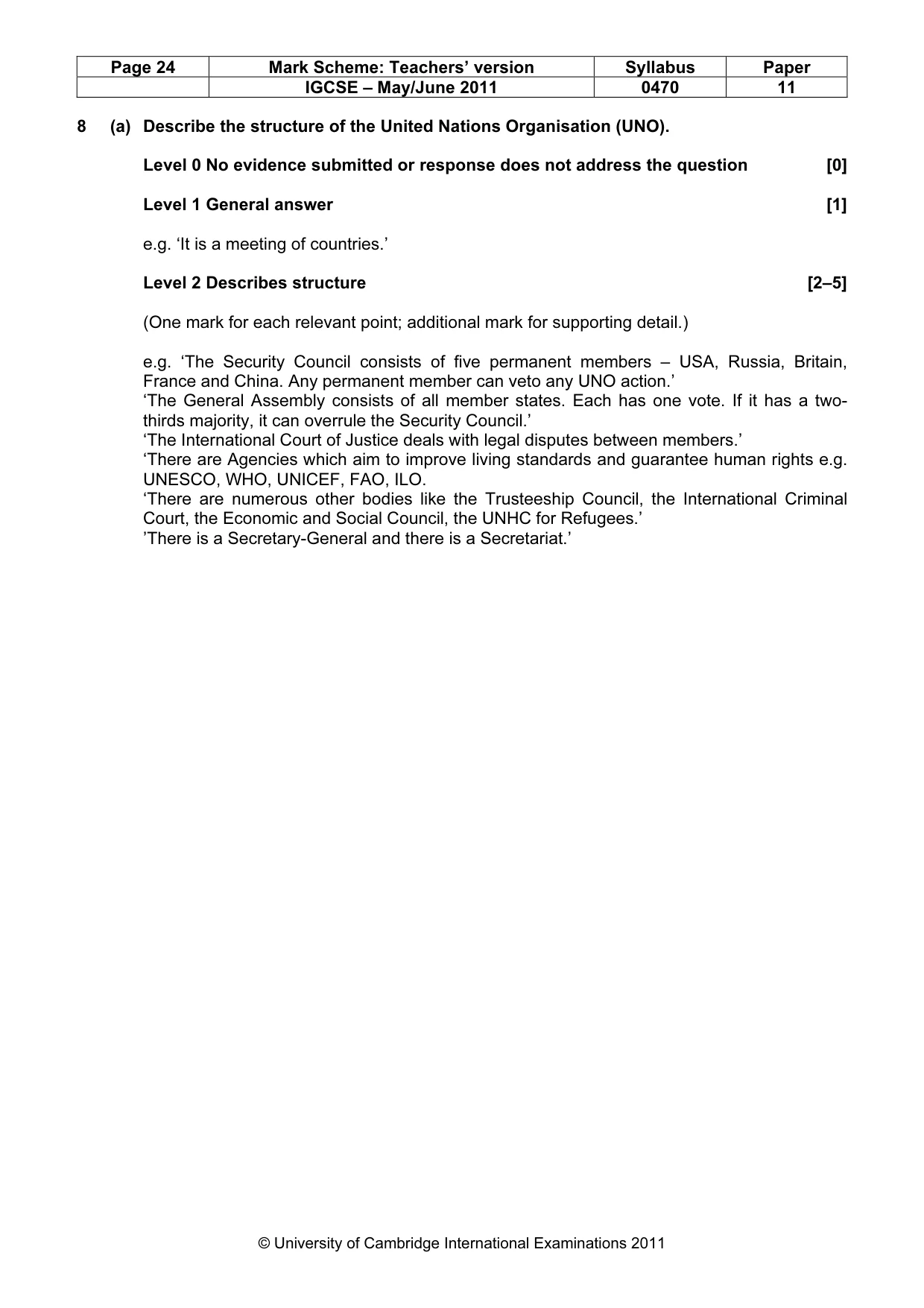 Mark scheme, page 24 of 77
