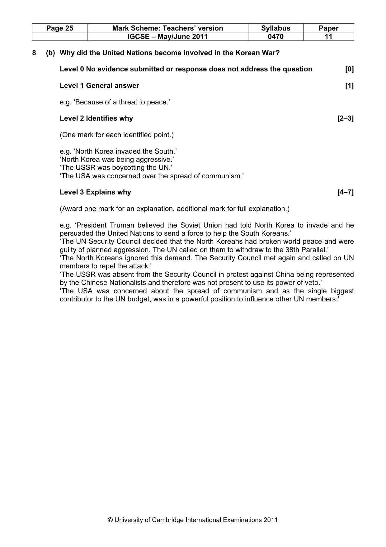 Mark scheme, page 25 of 77