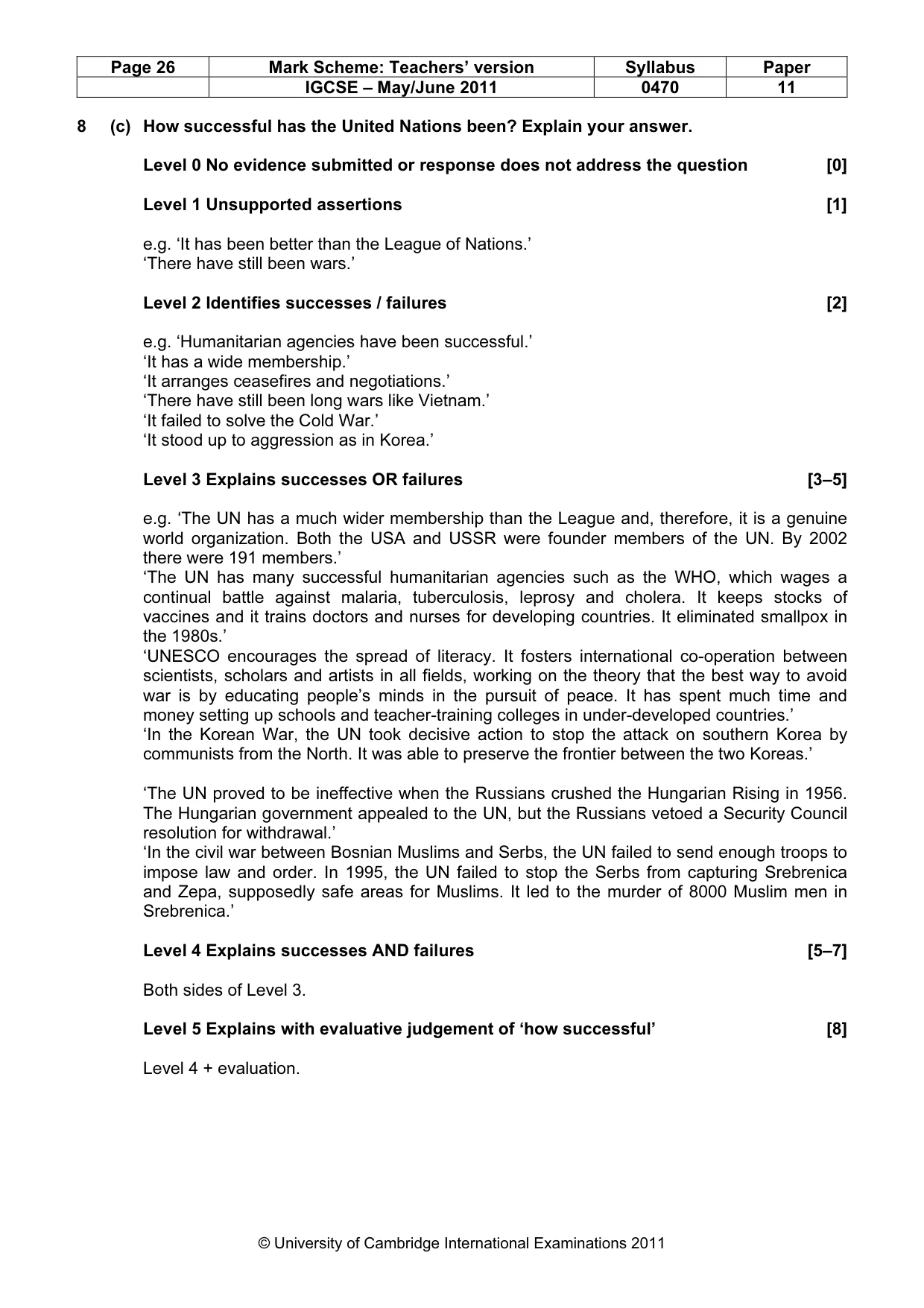 Mark scheme, page 26 of 77