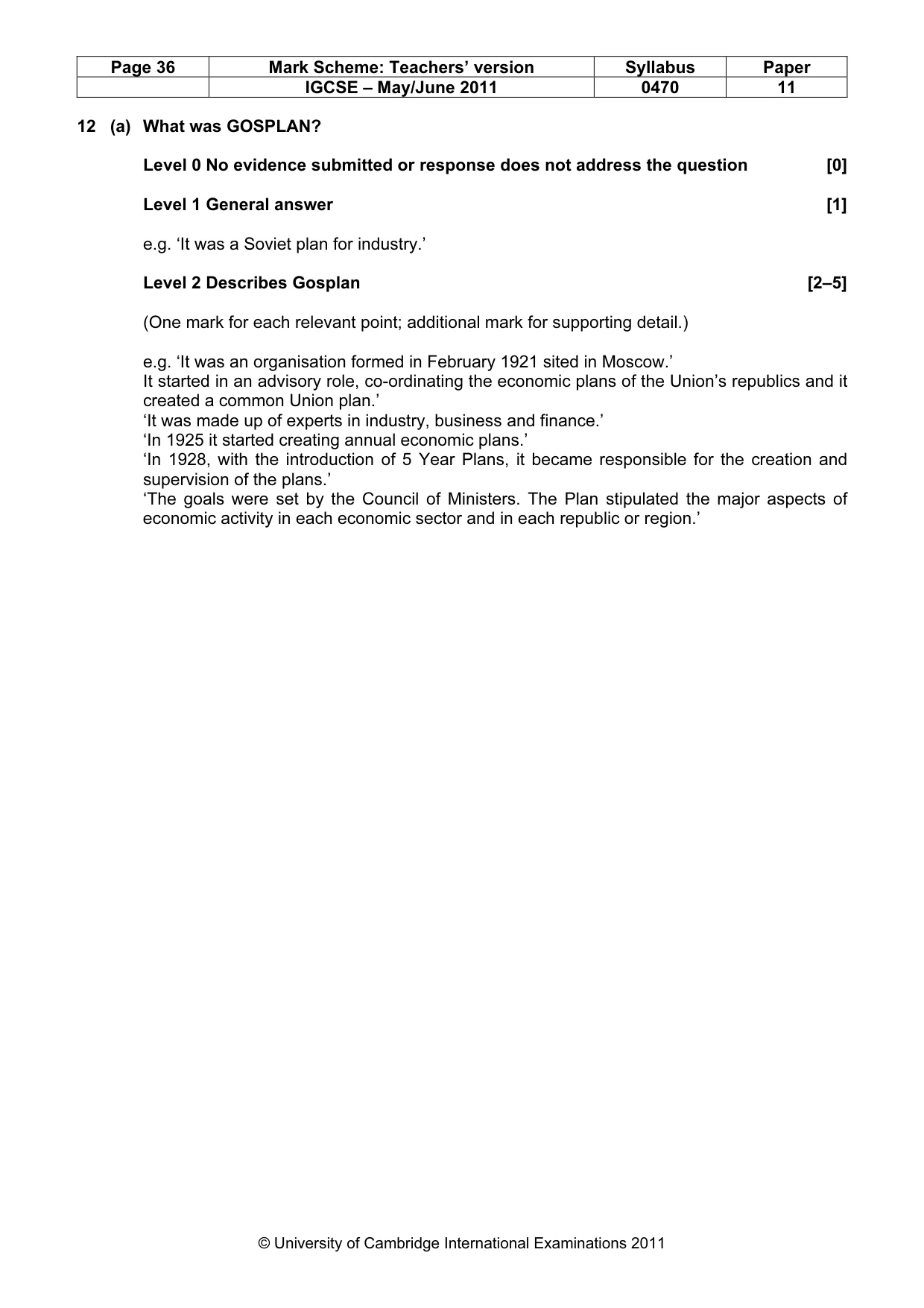 Mark scheme, page 36 of 77
