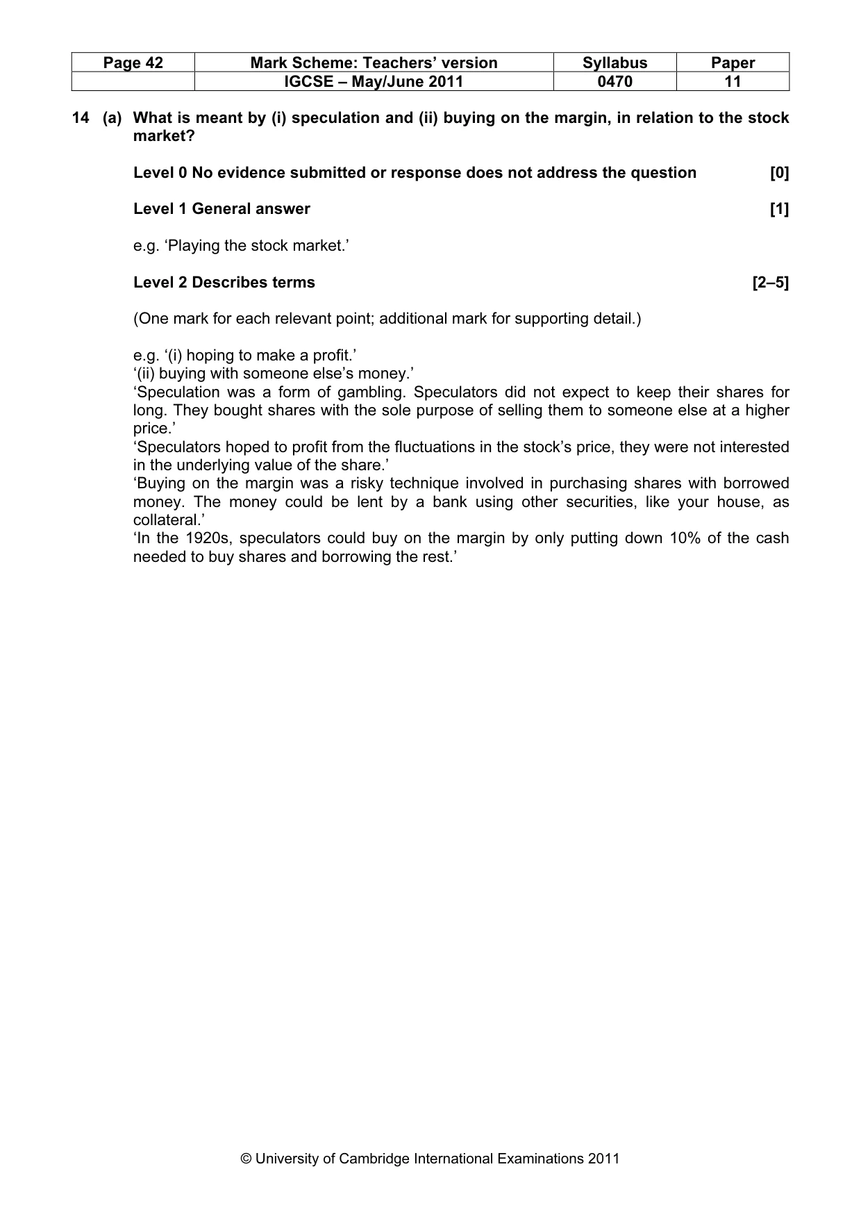 Mark scheme, page 42 of 77