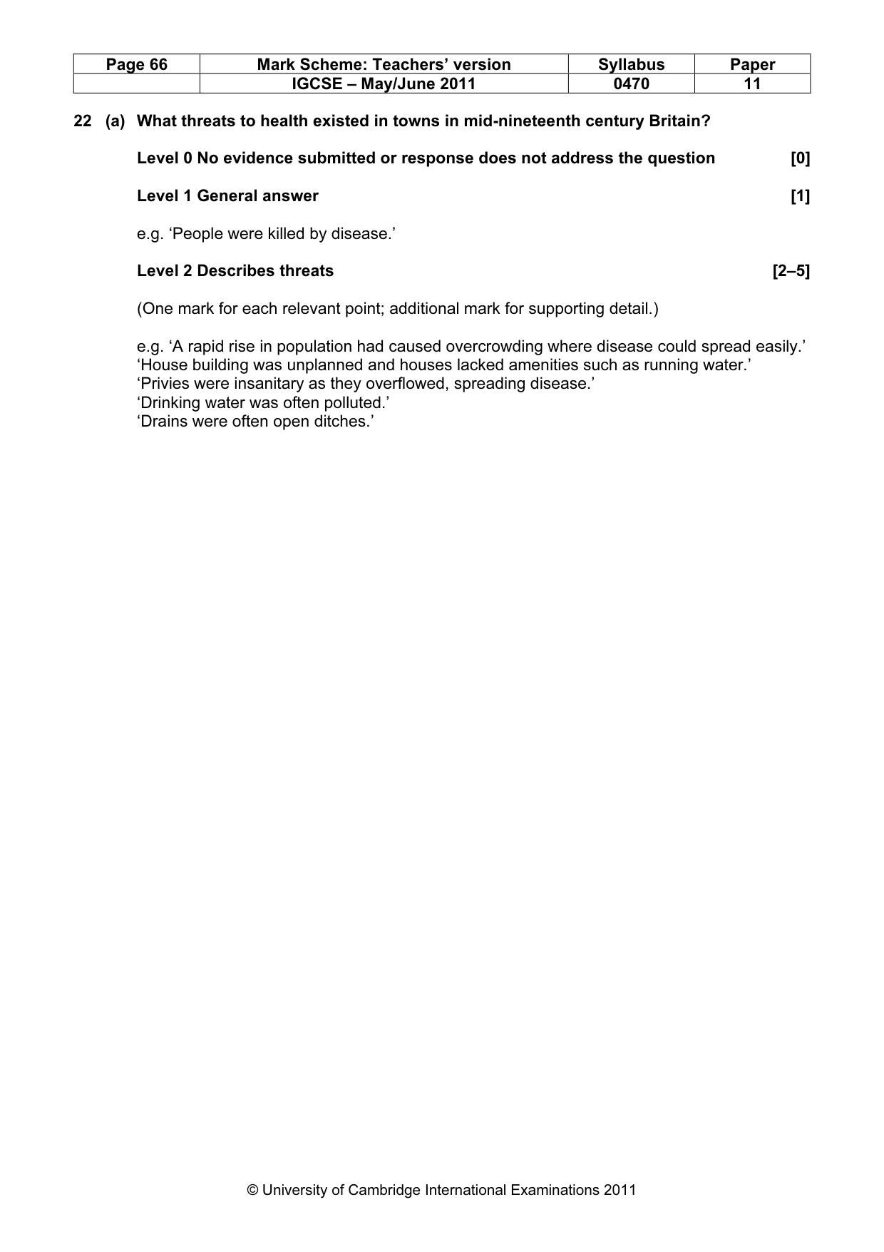 Mark scheme, page 66 of 77