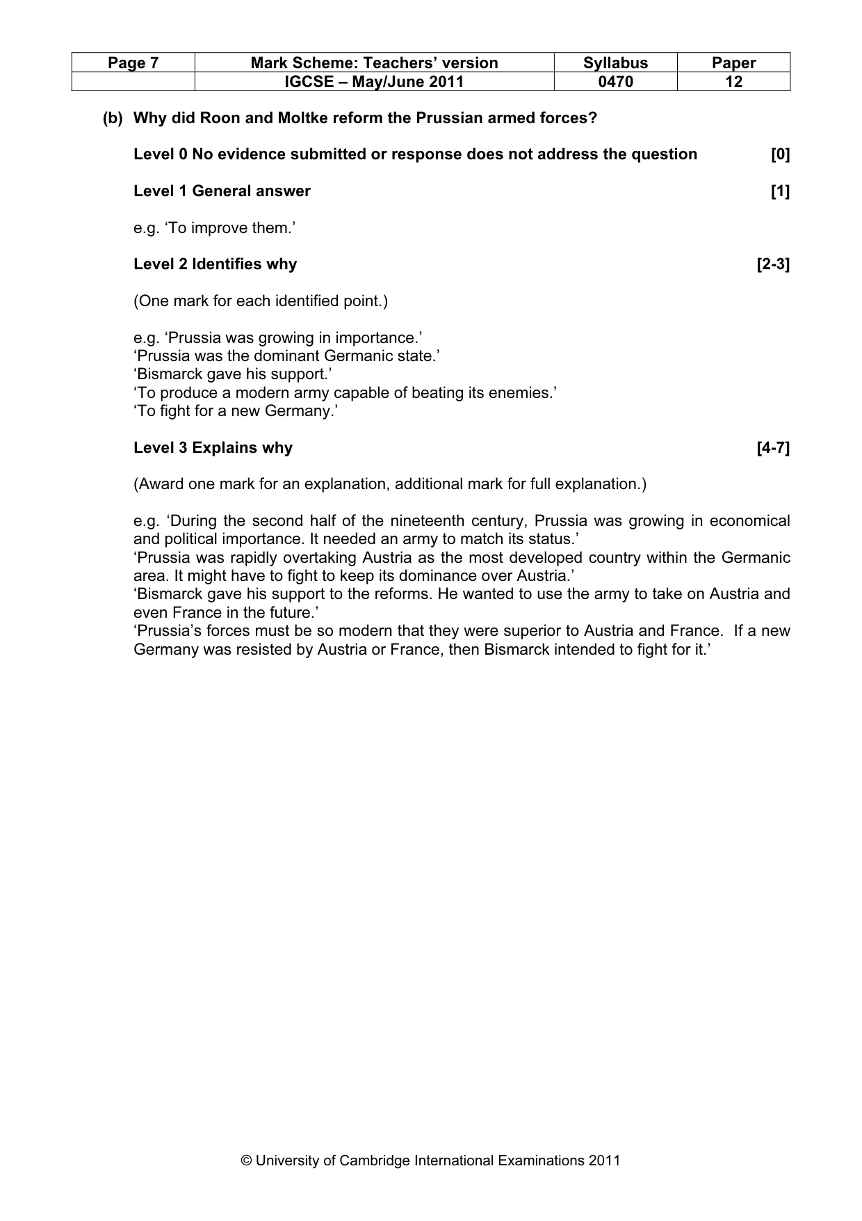 Mark scheme, page 7 of 77