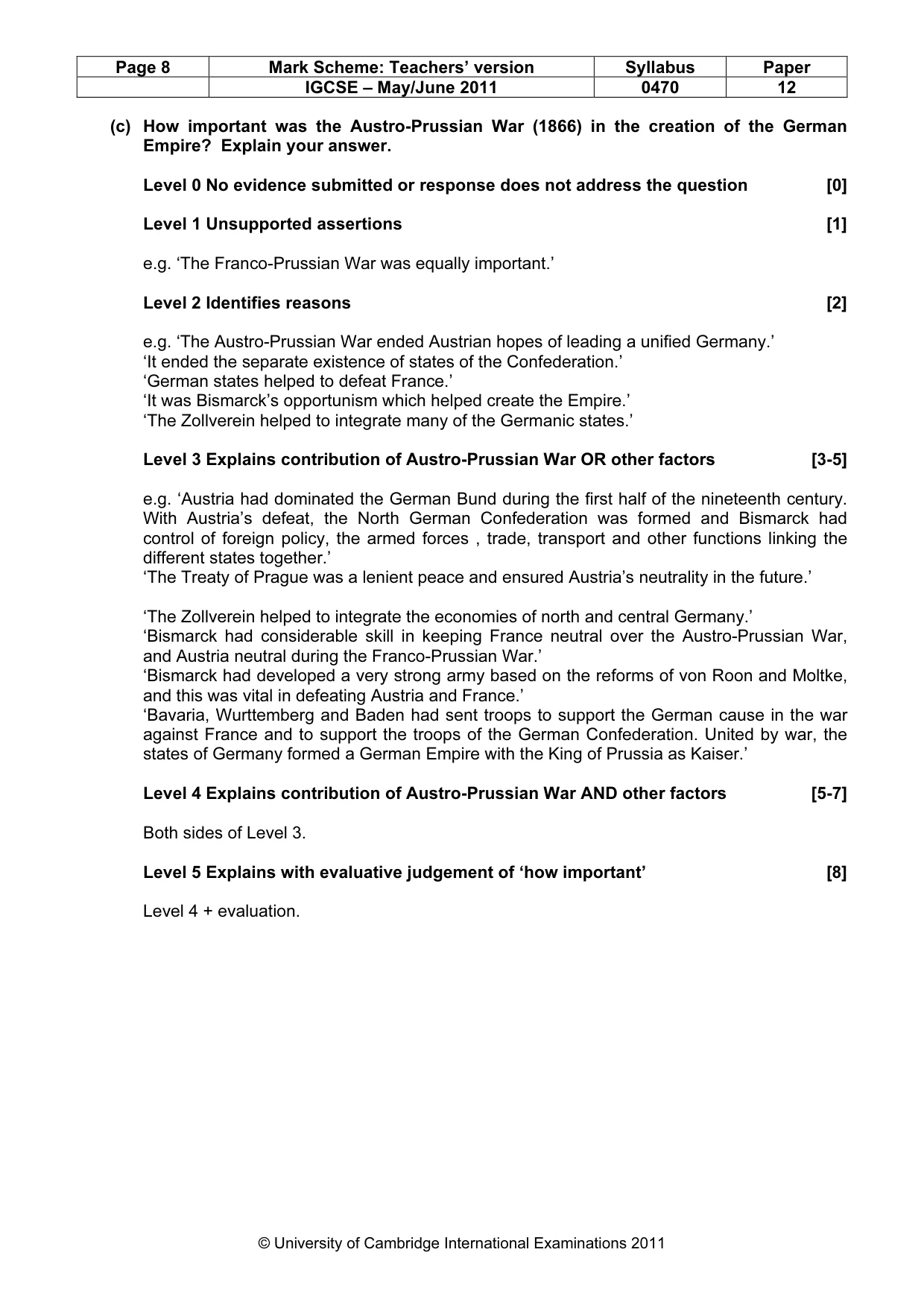 Mark scheme, page 8 of 77
